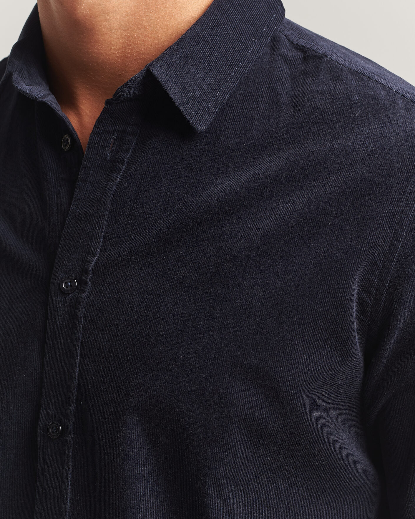 Herr | Skjortor | Samsøe Samsøe | Liam Baby Cord Shirt Salute Navy