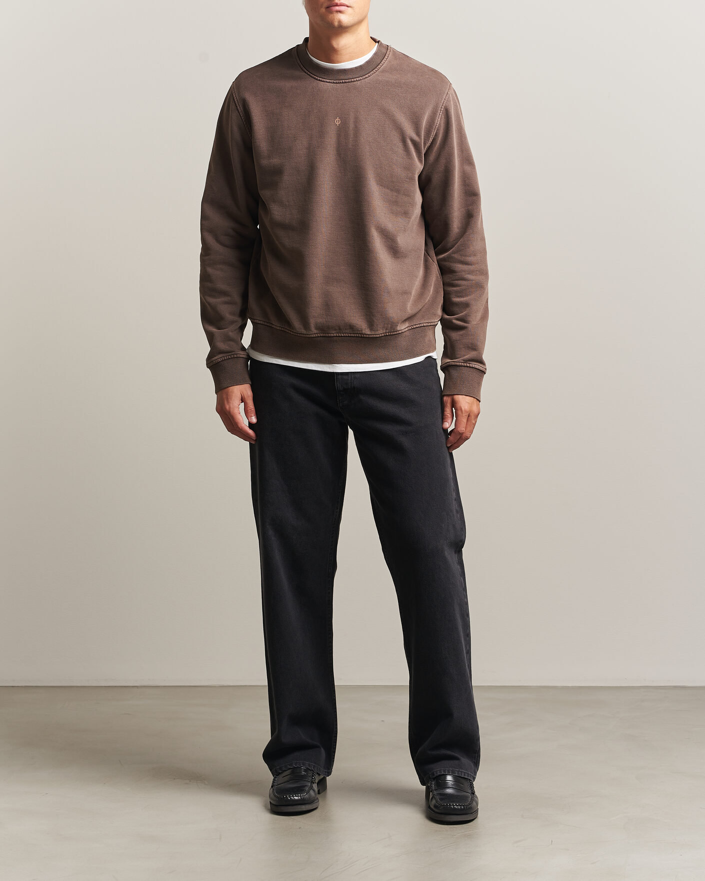 Herr | Tröjor | Samsøe Samsøe | Ollie Washed Crew Neck Sweatshirt Delicioso