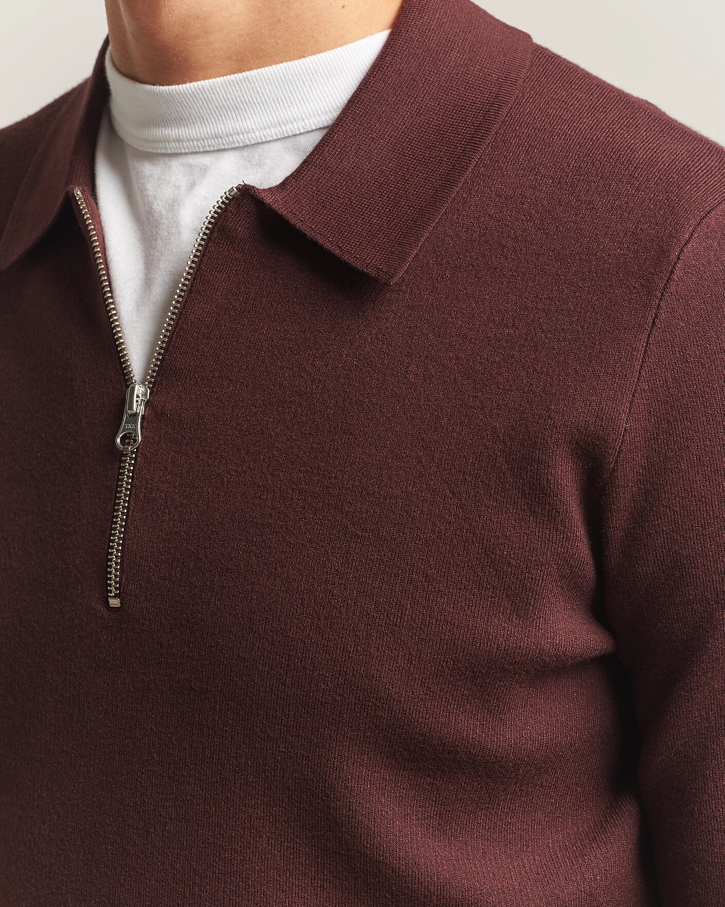 Herr | Tröjor | Samsøe Samsøe | Guna Half Zip Bitter Chocolate