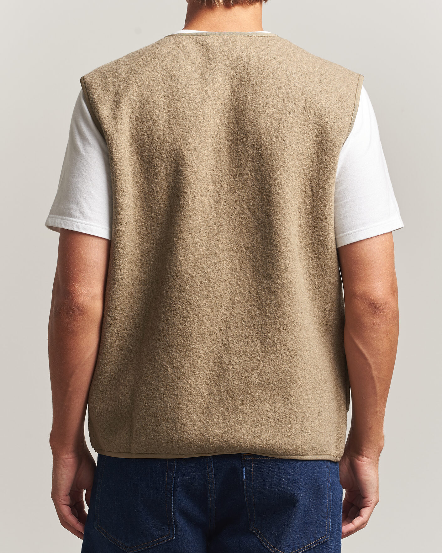 Herr | Tröjor | Samsøe Samsøe | Hannes Boiled Wool Vest Lead Gray