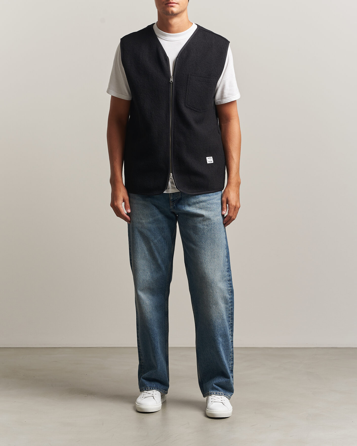 Herr | Tröjor | Samsøe Samsøe | Hannes Boiled Wool Vest Black