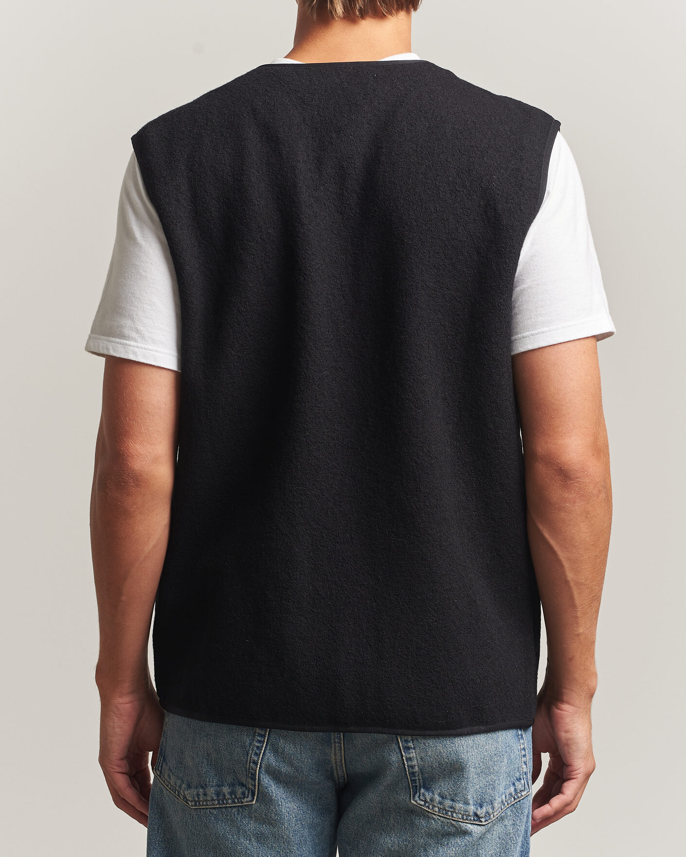 Herr | Tröjor | Samsøe Samsøe | Hannes Boiled Wool Vest Black