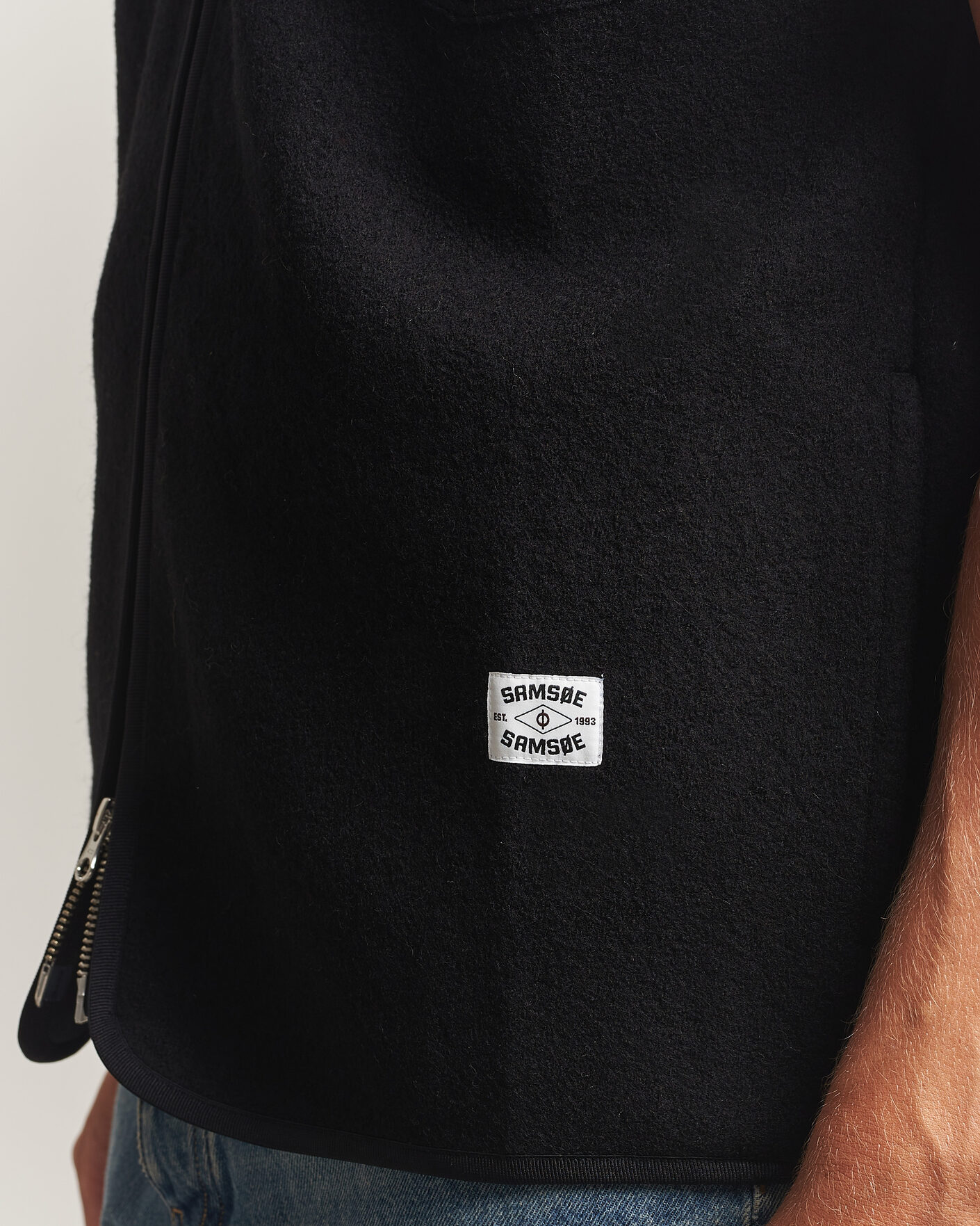Herr | Tröjor | Samsøe Samsøe | Hannes Boiled Wool Vest Black