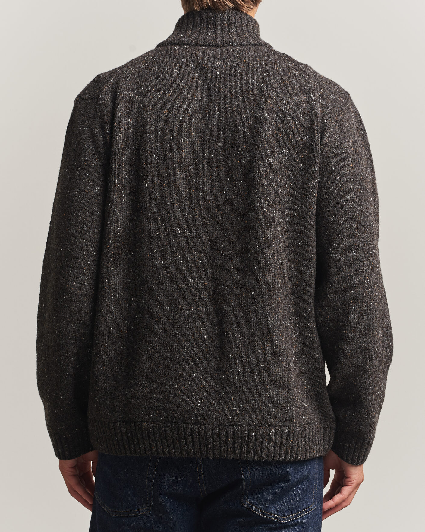 Herr | Tröjor | Samsøe Samsøe | Nate Donegal Wool Knitted Full Zip Delicioso