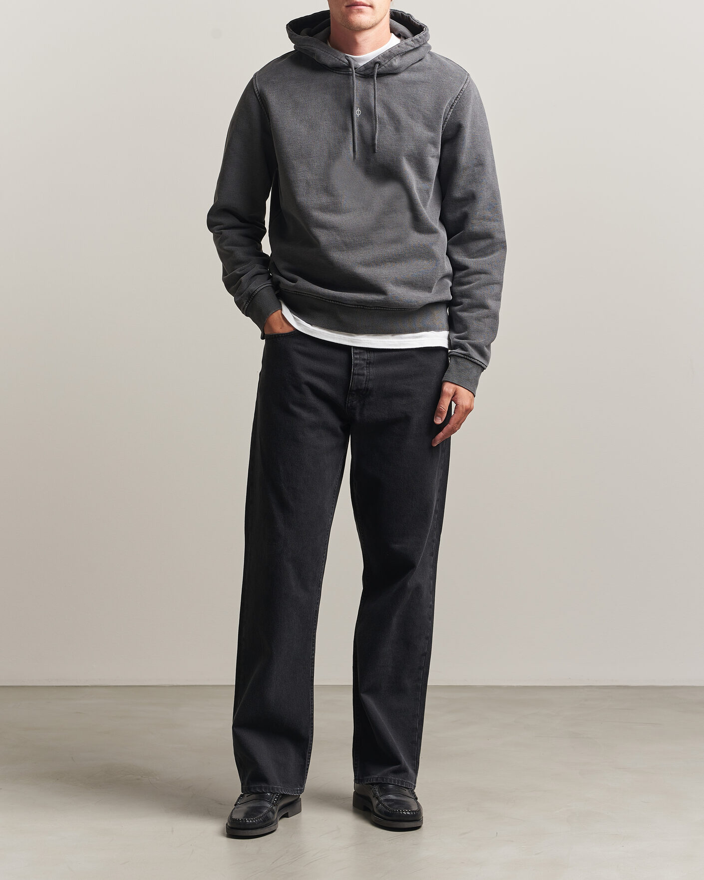 Herr | Tröjor | Samsøe Samsøe | Ollie Washed Hoodie Black