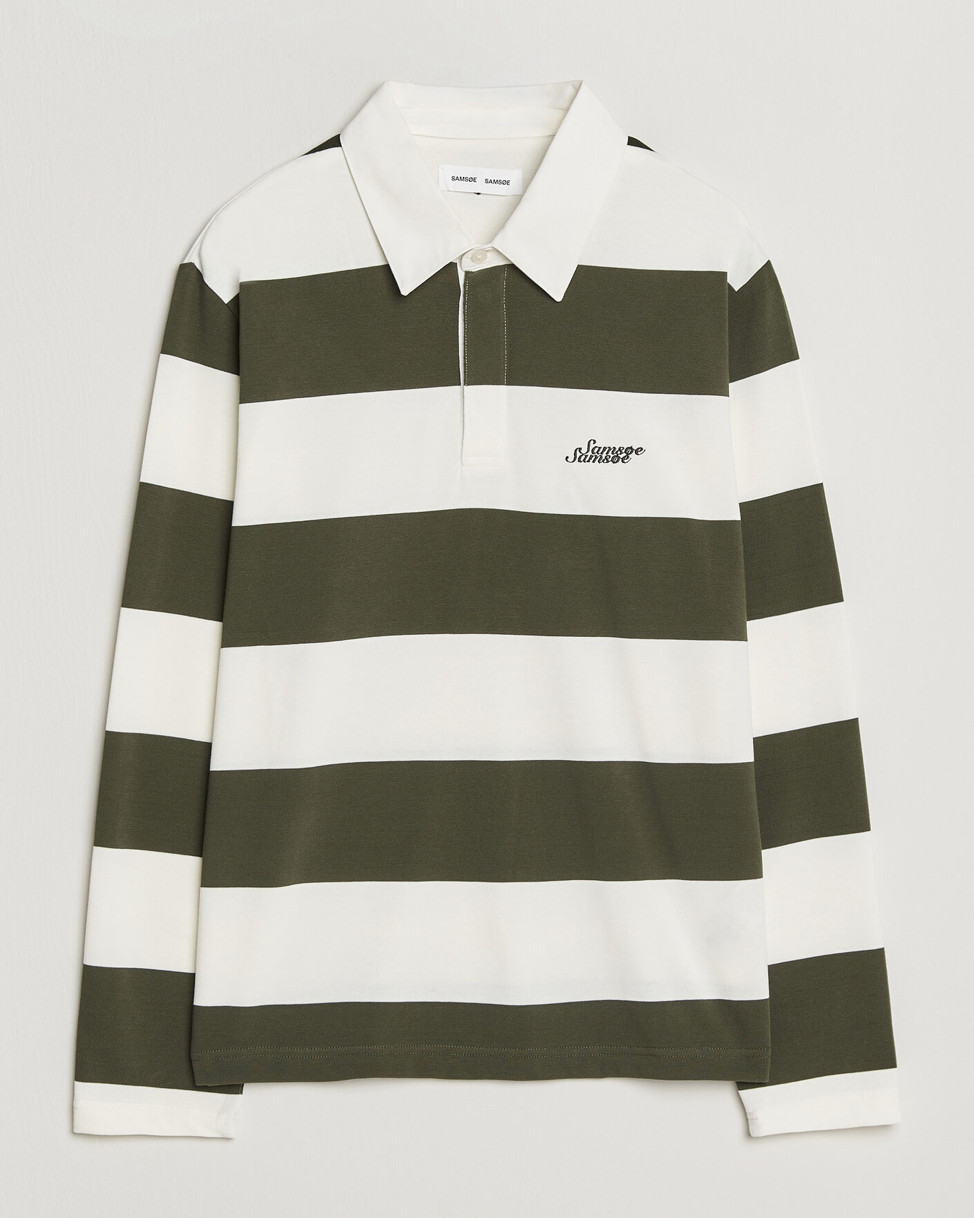 Herr | Tröjor | Samsøe Samsøe | Kevin Barstriped Rugger Forest Night/White