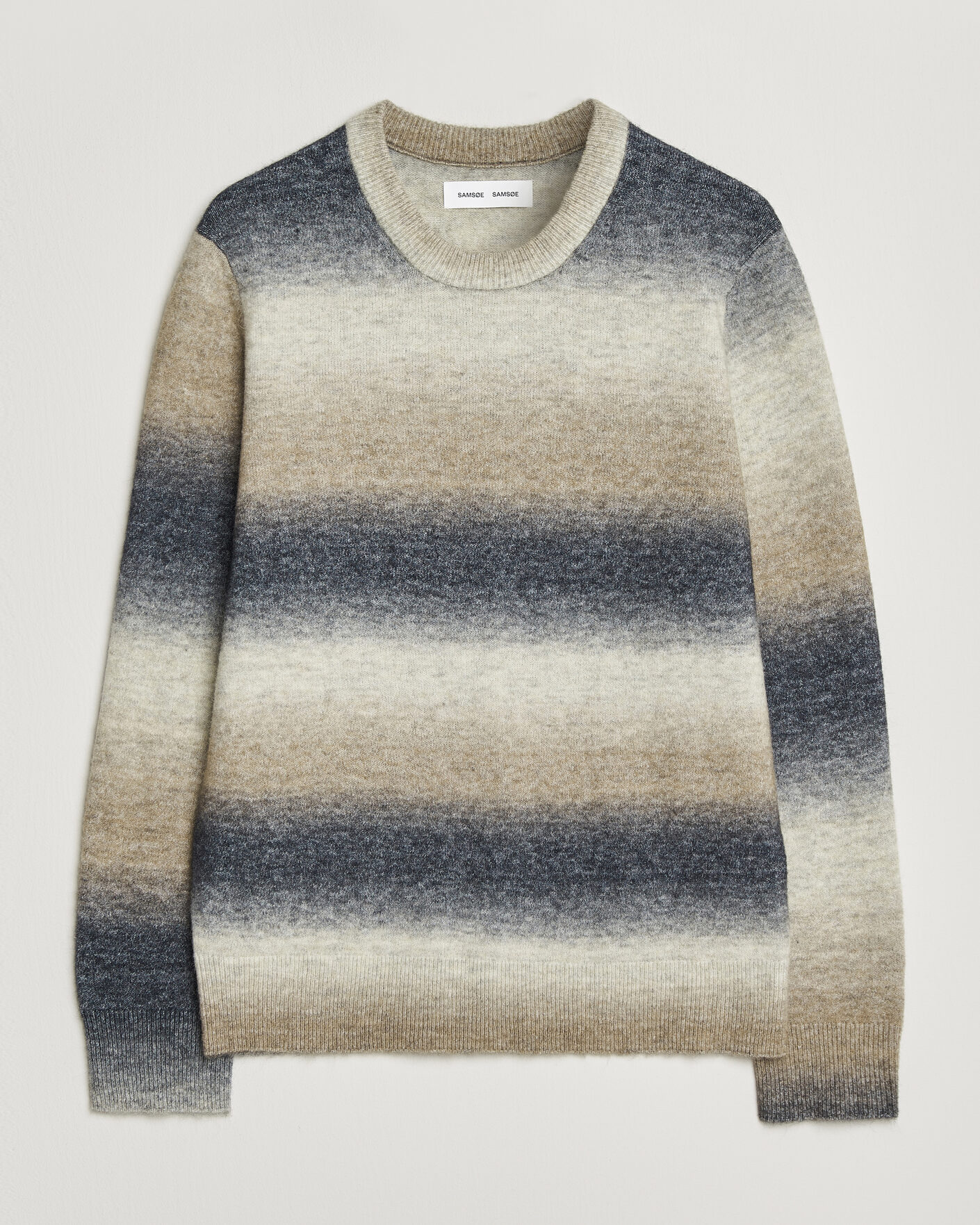Herr | Tröjor | Samsøe Samsøe | Aiden Wool/Alpaca Knitted Striped Sweater Multi