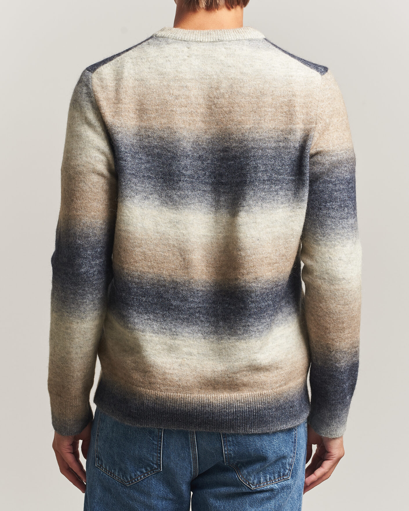 Herr | Tröjor | Samsøe Samsøe | Aiden Wool/Alpaca Knitted Striped Sweater Multi