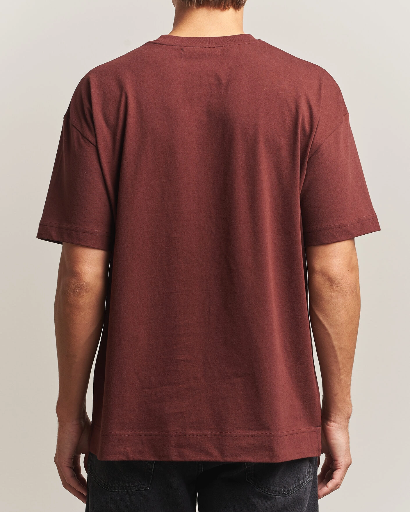 Herr | T-Shirts | Samsøe Samsøe | Joel Organic Cotton T-Shirt Bitter Chocolate