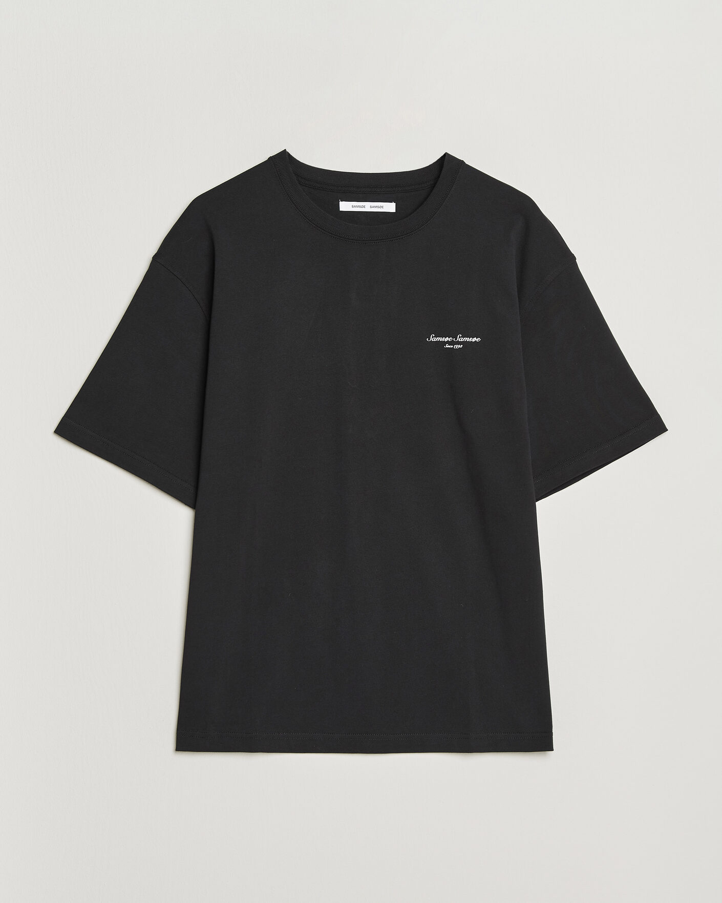 Herr | T-Shirts | Samsøe Samsøe | Uni Printed Crew Neck T-Shirt Black Building