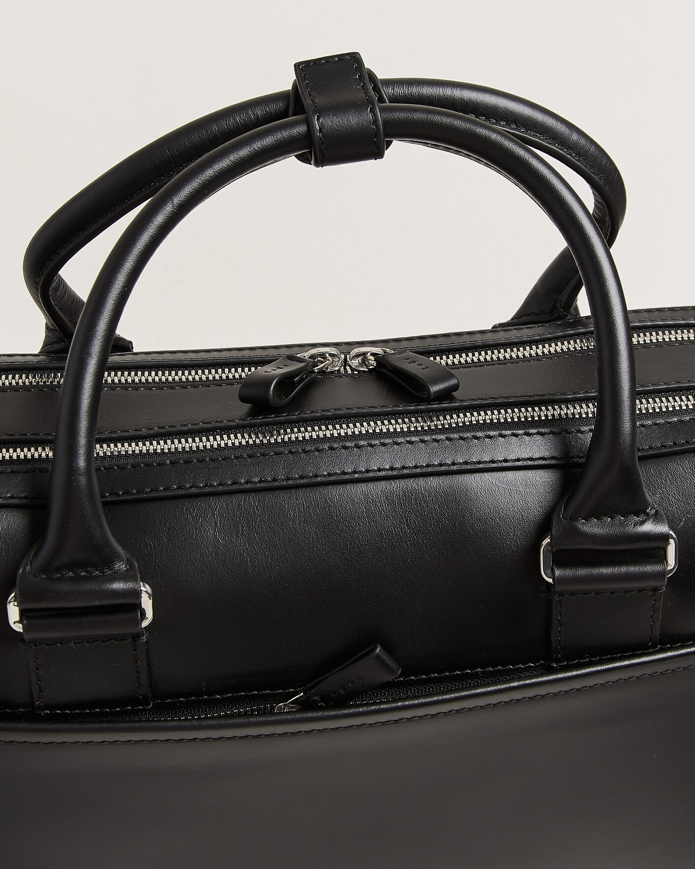 Herr | Väskor | Tiger of Sweden | Burin Smooth Leather Briefcase Black