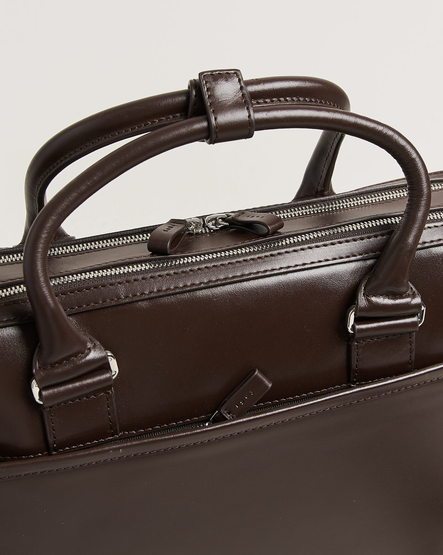 Herr | Väskor | Tiger of Sweden | Burin Smooth Leather Briefcase Dark Brown