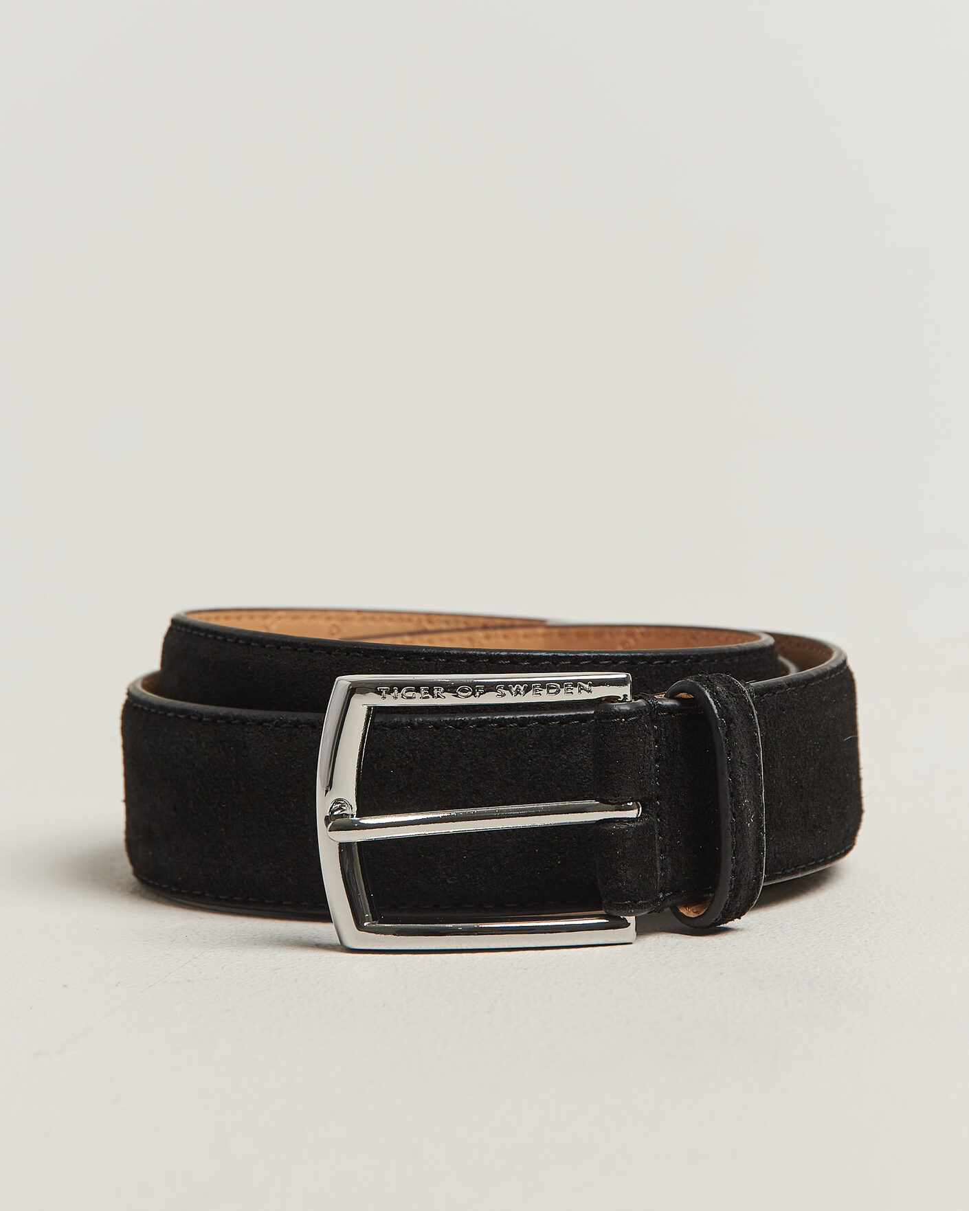 Herr | Bälten | Tiger of Sweden | Bergstroms Suede Belt Black