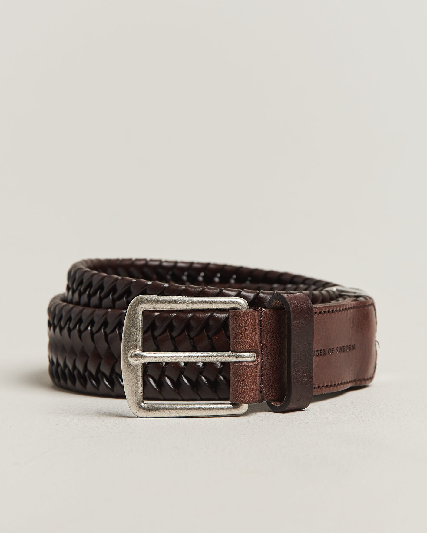 Herr | Bälten | Tiger of Sweden | Braidant Braided Belt Dark Brown