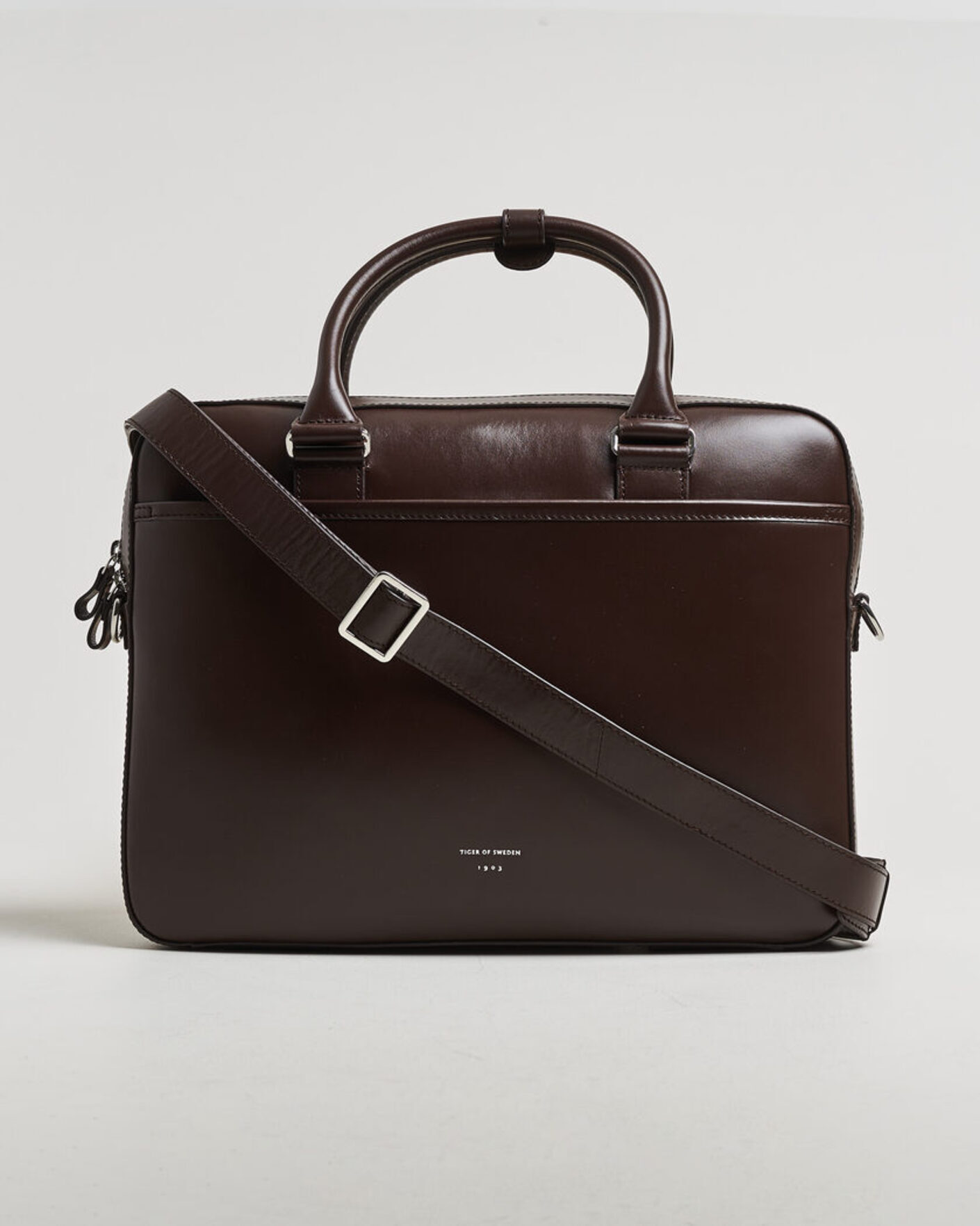 Herr | Väskor | Tiger of Sweden | Bosun Smooth Leather Briefcase Dark Brown