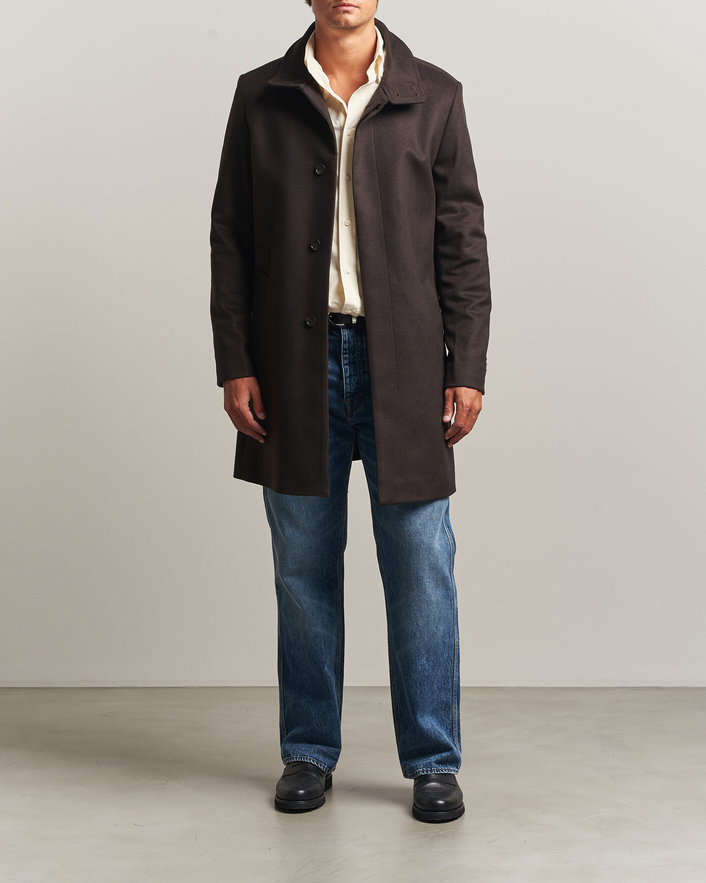 Herr | Jackor | Tiger of Sweden | Aleric Wool/Cashmere Coat Espresso