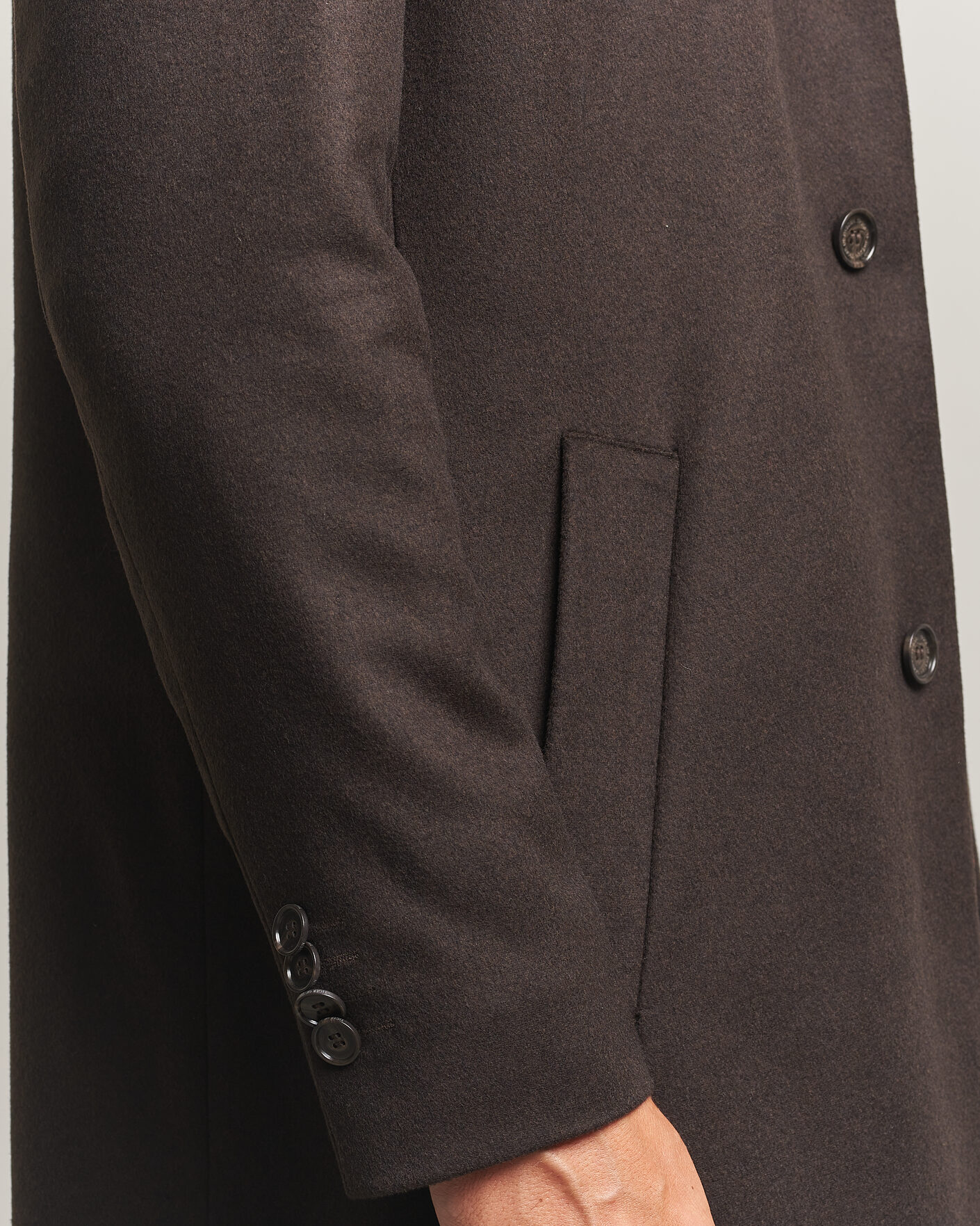 Herr | Jackor | Tiger of Sweden | Aleric Wool/Cashmere Coat Espresso