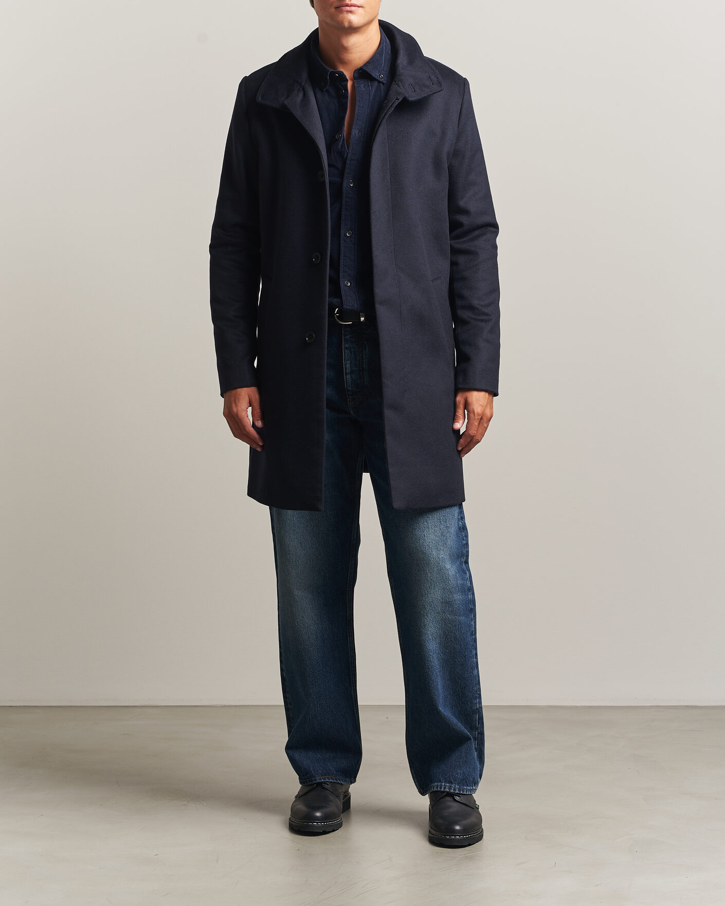 Herr | Jackor | Tiger of Sweden | Aleric Wool/Cashmere Coat Light Ink