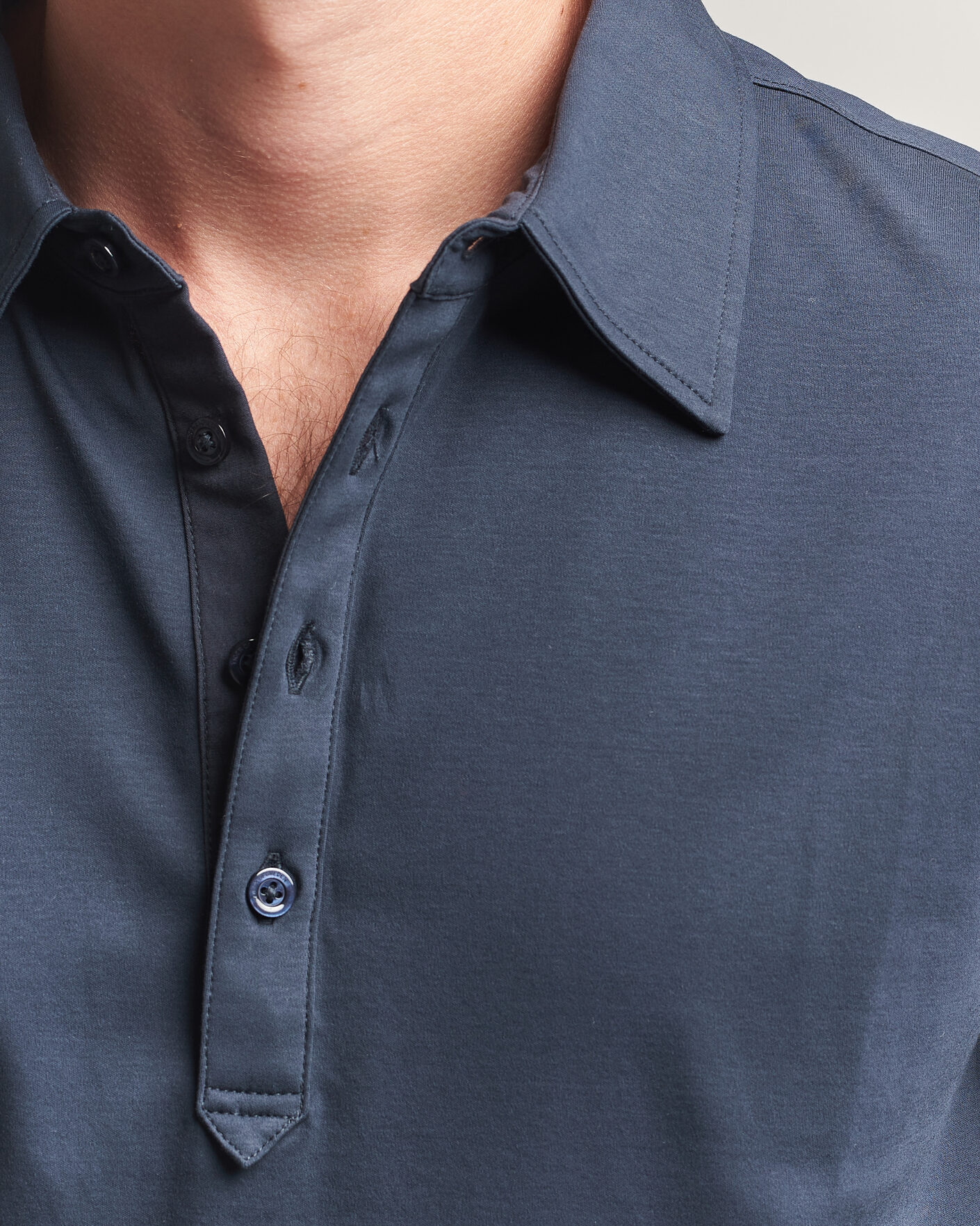 Herr | Pikéer | Tiger of Sweden | Tanner Mercerized Cotton Polo Light Ink