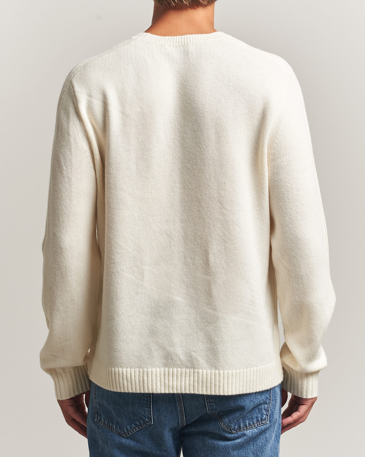 Herr | Tröjor | Tiger of Sweden | Wilfred Wool/Cashmere Sweater Porcelain Cream