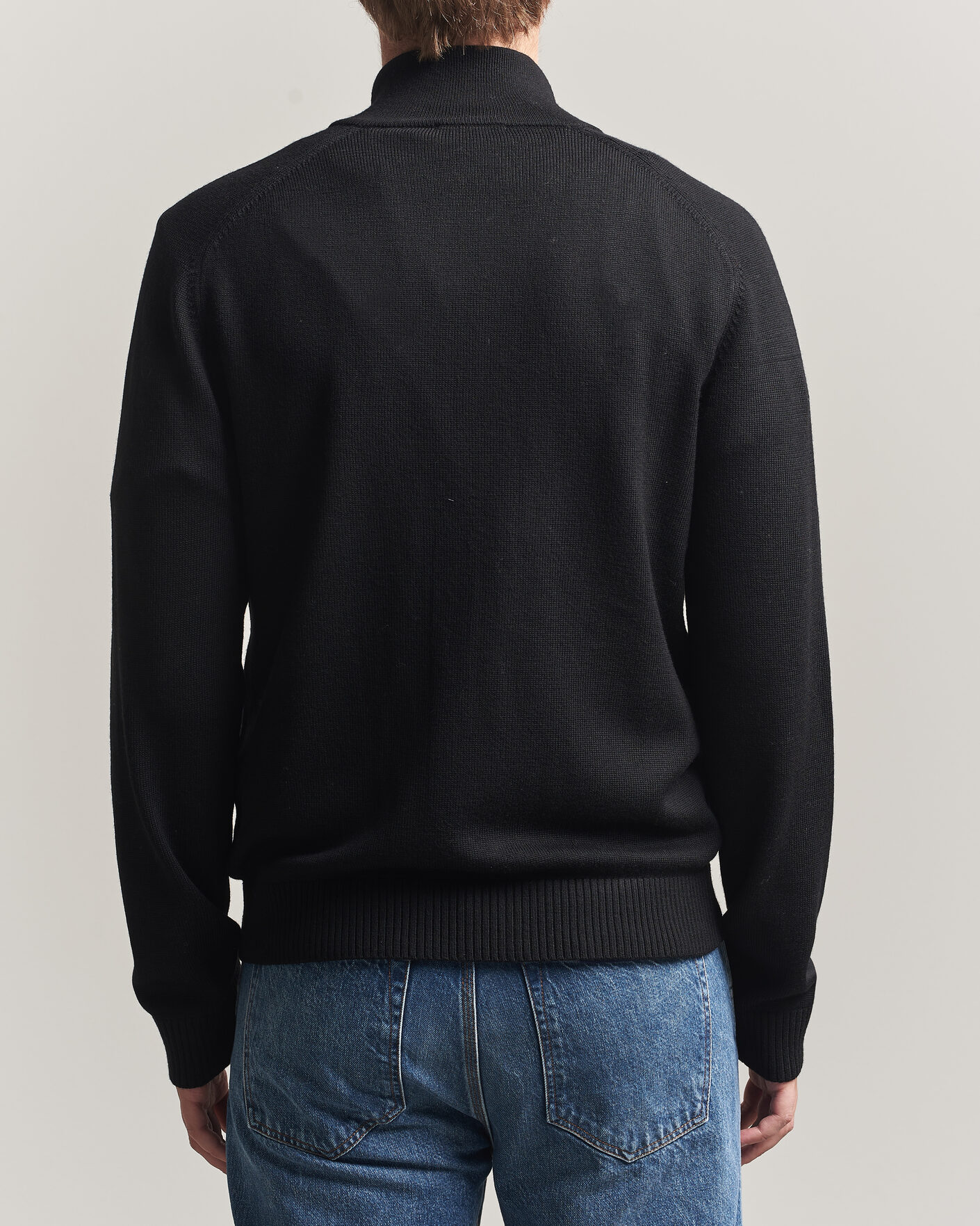 Herr | Tröjor | Tiger of Sweden | Cassian Wool Full Zip Black