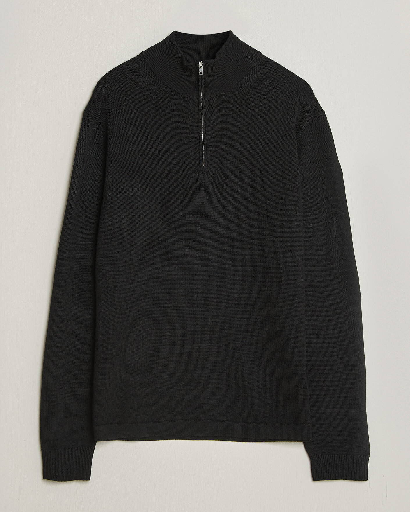 Herr | Tröjor | Tiger of Sweden | Travis Wool Half Zip Black