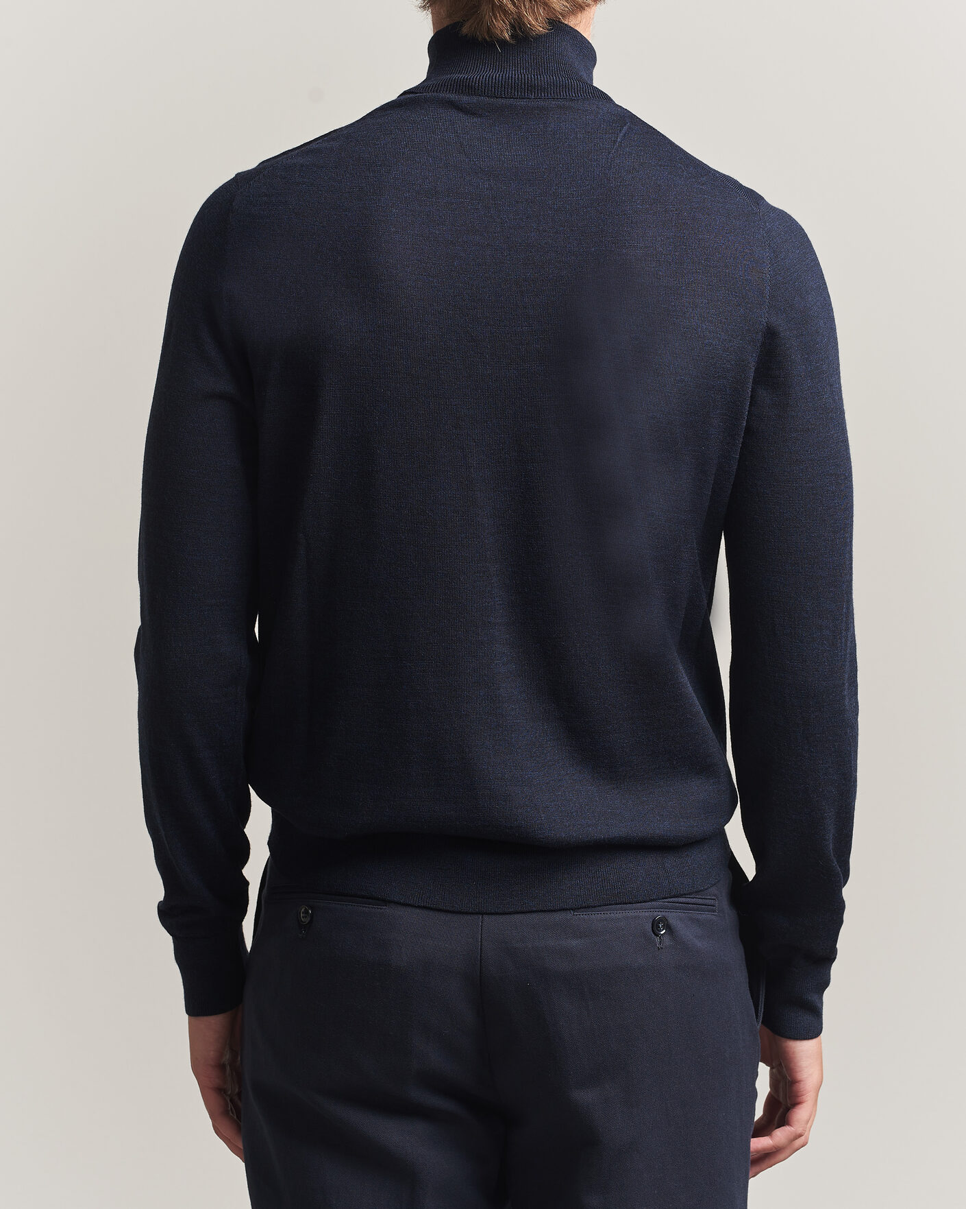 Herr | Tröjor | Tiger of Sweden | Nevile Extra Fine Merino Polo Light Ink