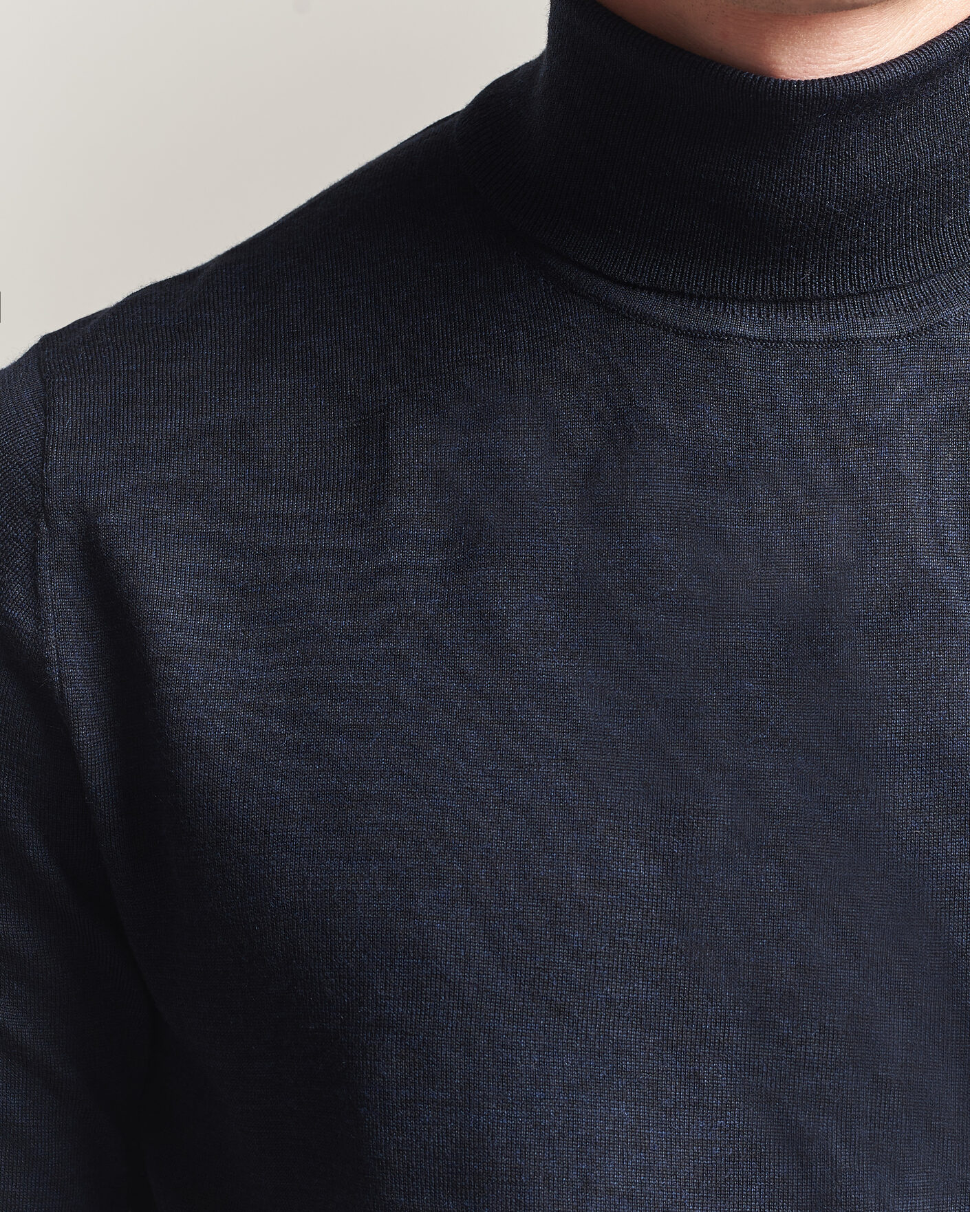 Herr | Tröjor | Tiger of Sweden | Nevile Extra Fine Merino Polo Light Ink