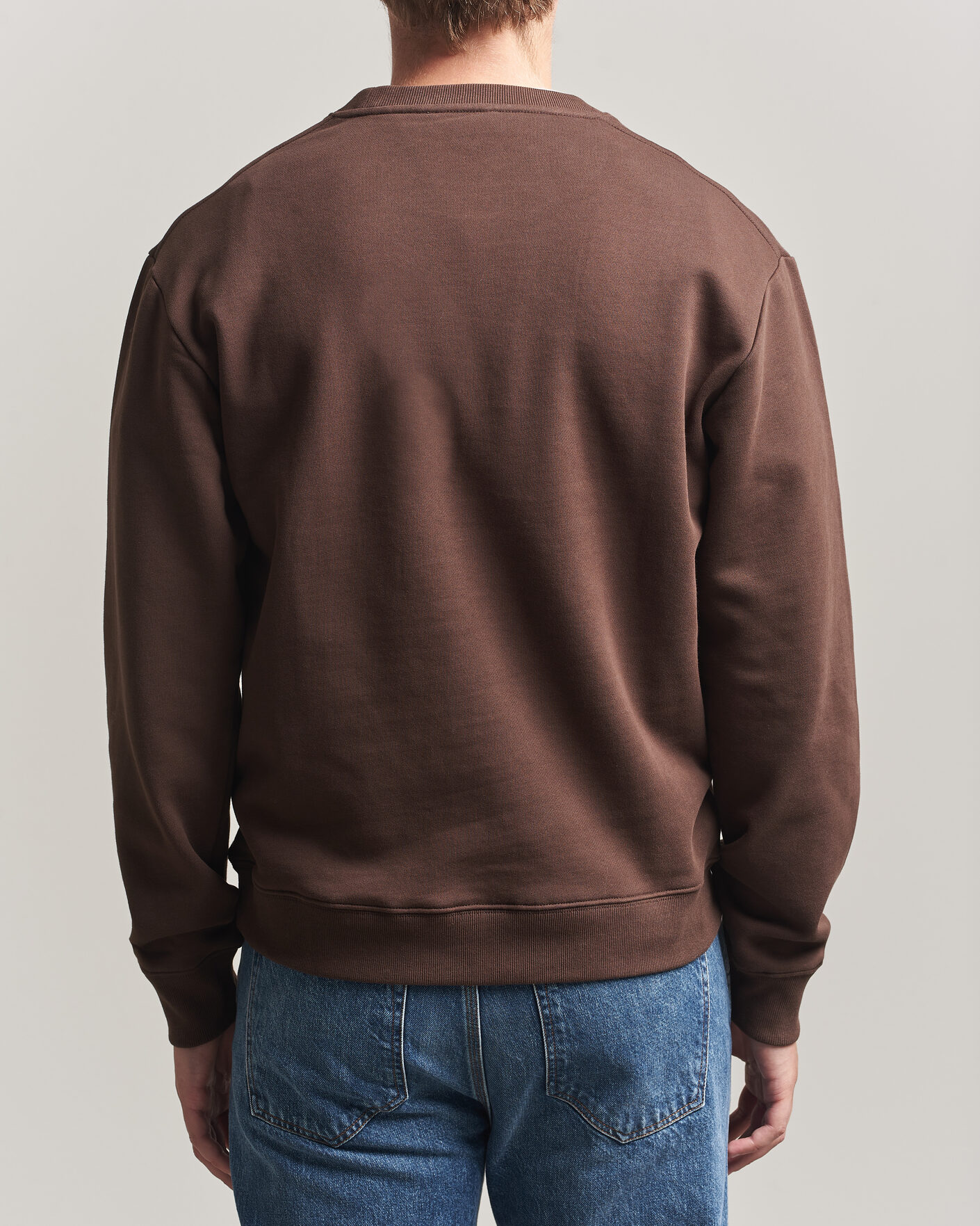 Herr | Tröjor | Tiger of Sweden | Emerson Crew Neck Sweatshirt Dark Mahogany