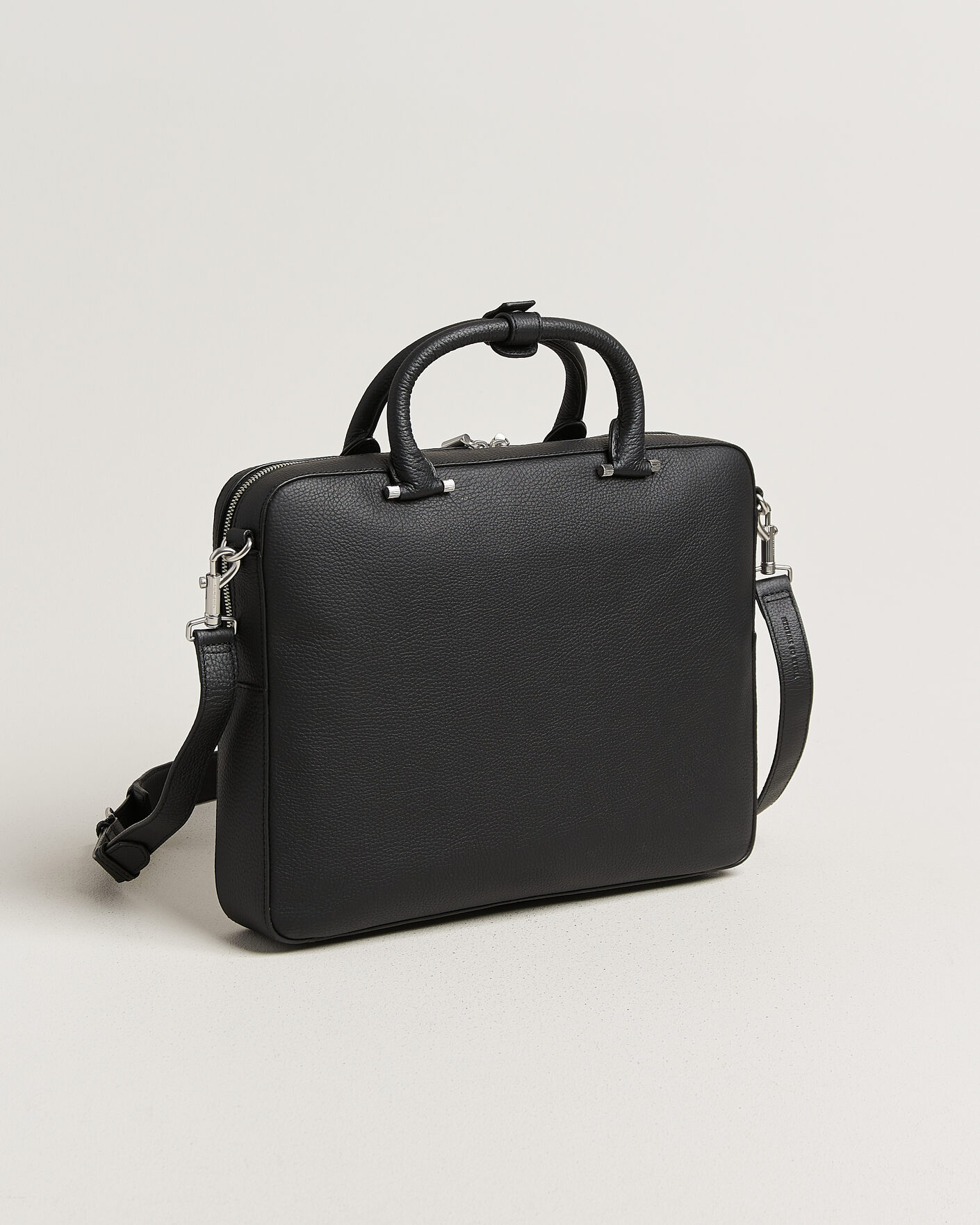 Herr | Väskor | Tiger of Sweden | Valise Grained Leather Briefcase Black