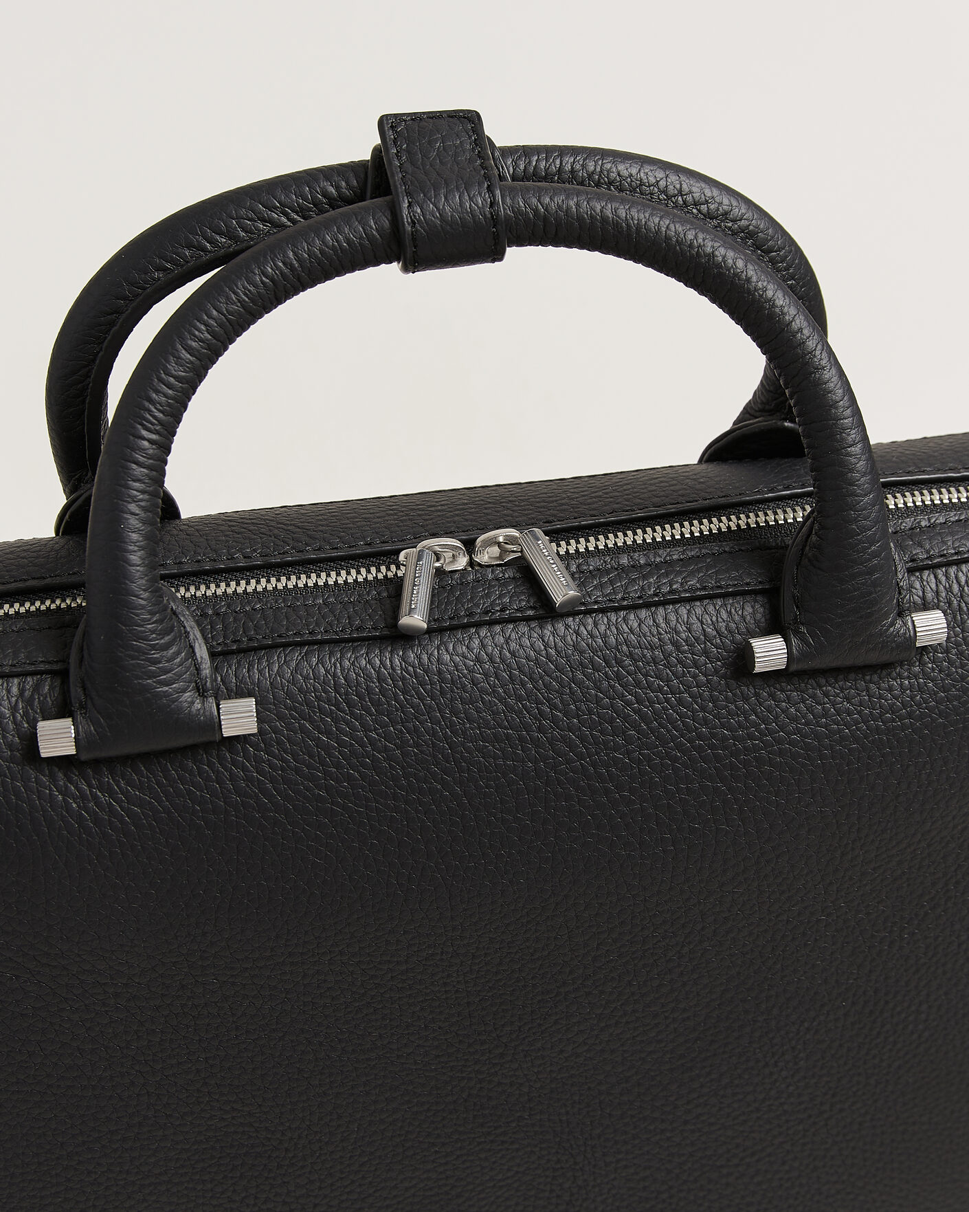 Herr | Väskor | Tiger of Sweden | Valise Grained Leather Briefcase Black