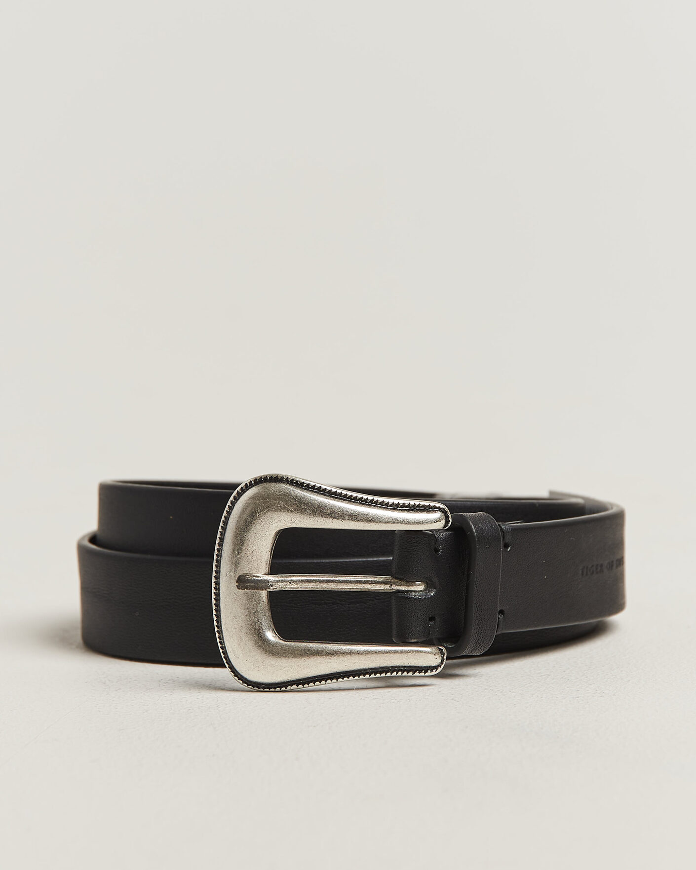 Herr | Bälten | Tiger of Sweden | Ecus Leather Western Belt Black