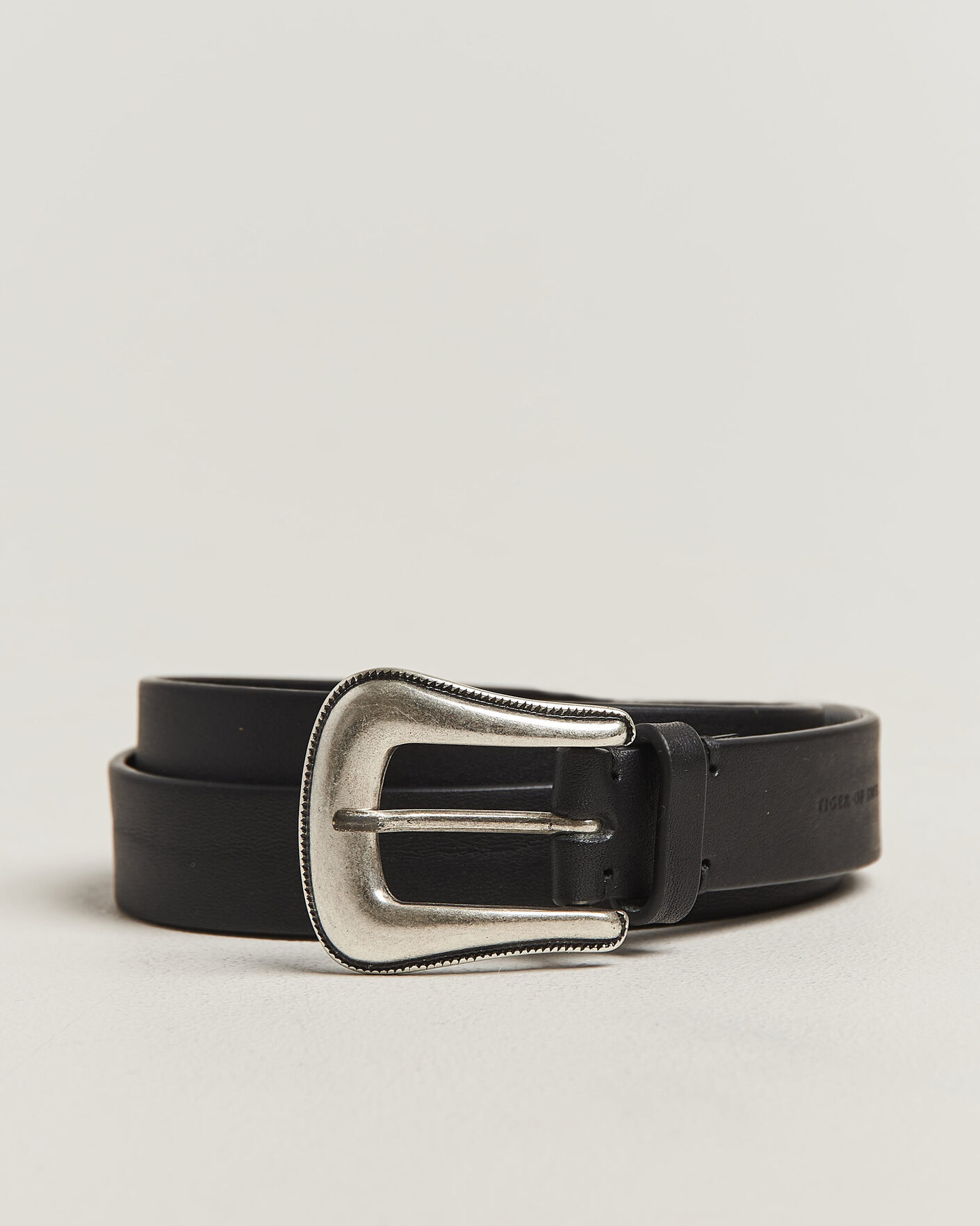 Herr | Bälten | Tiger of Sweden | Ecus Leather Western Belt Black