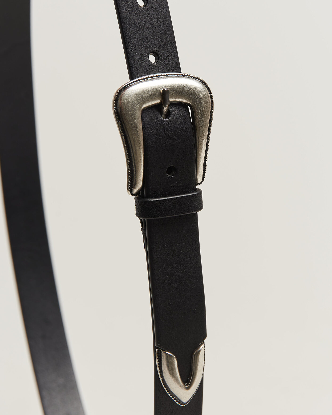 Herr | Bälten | Tiger of Sweden | Ecus Leather Western Belt Black
