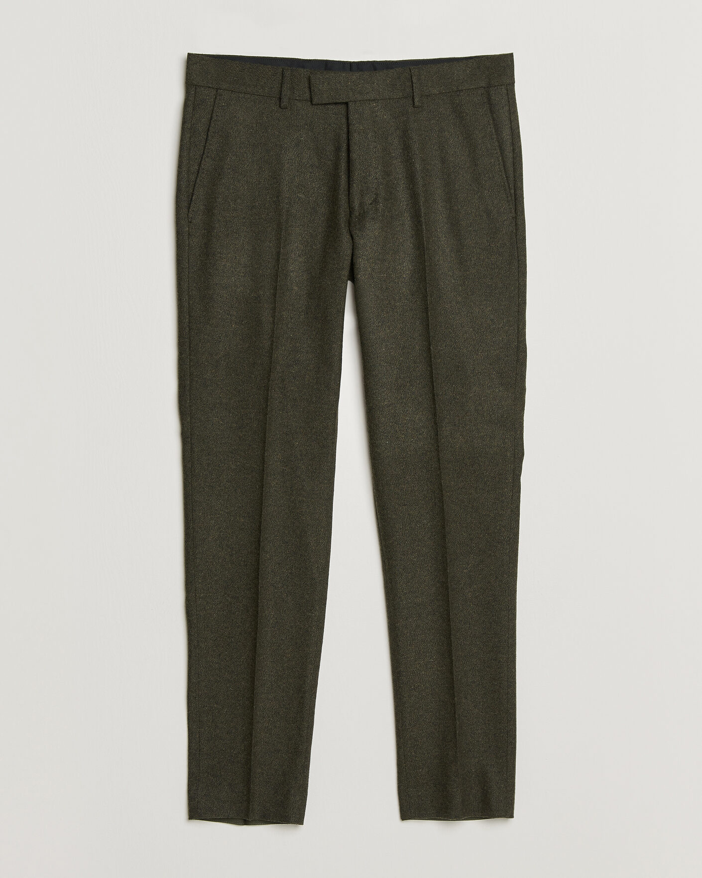 Herr | Byxor | Tiger of Sweden | Tenuta Wool Flannel Suit Trousers Muted Canopy