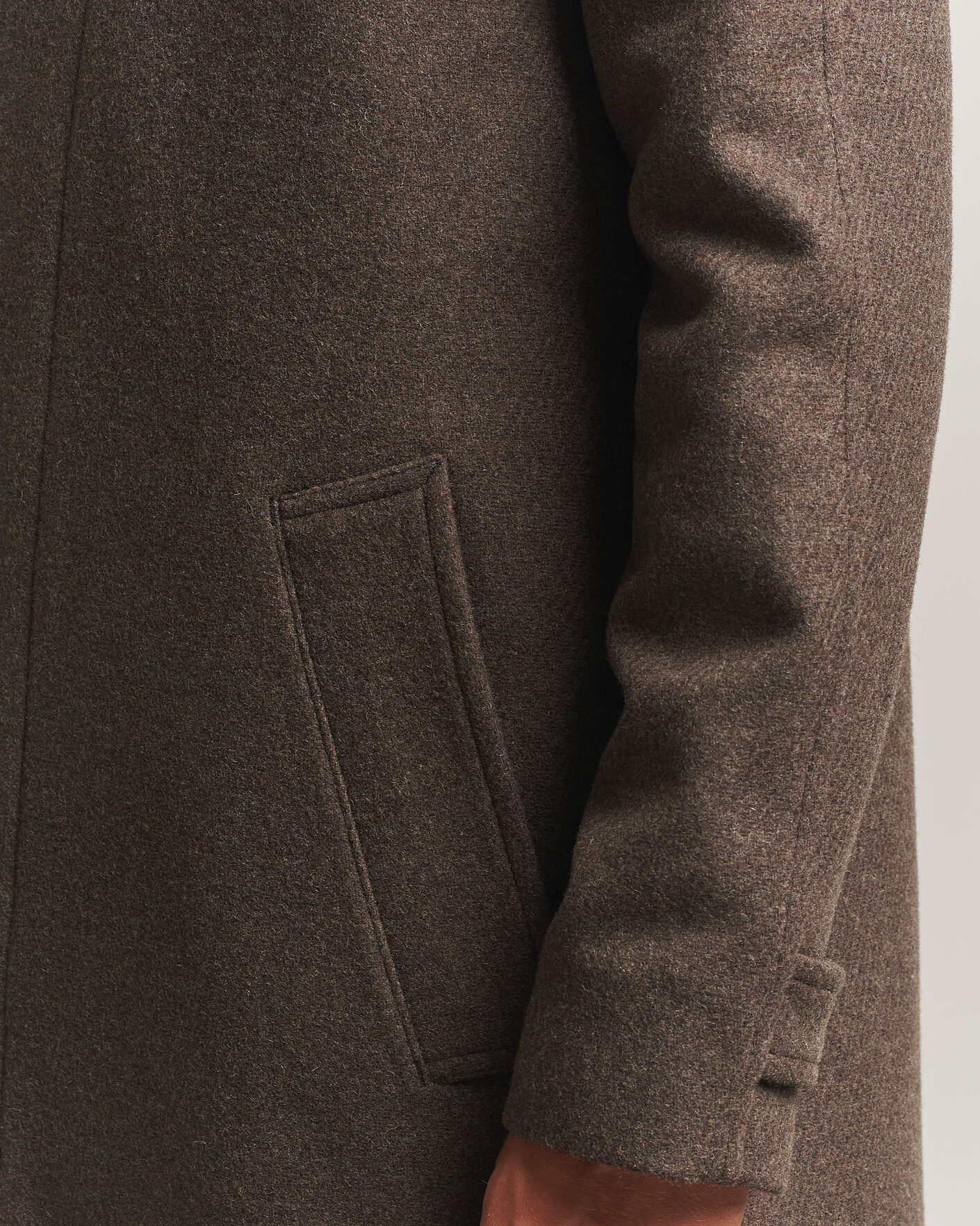 Herr | Jackor | Tiger of Sweden | Carlton Wool Coat Dusty Brown