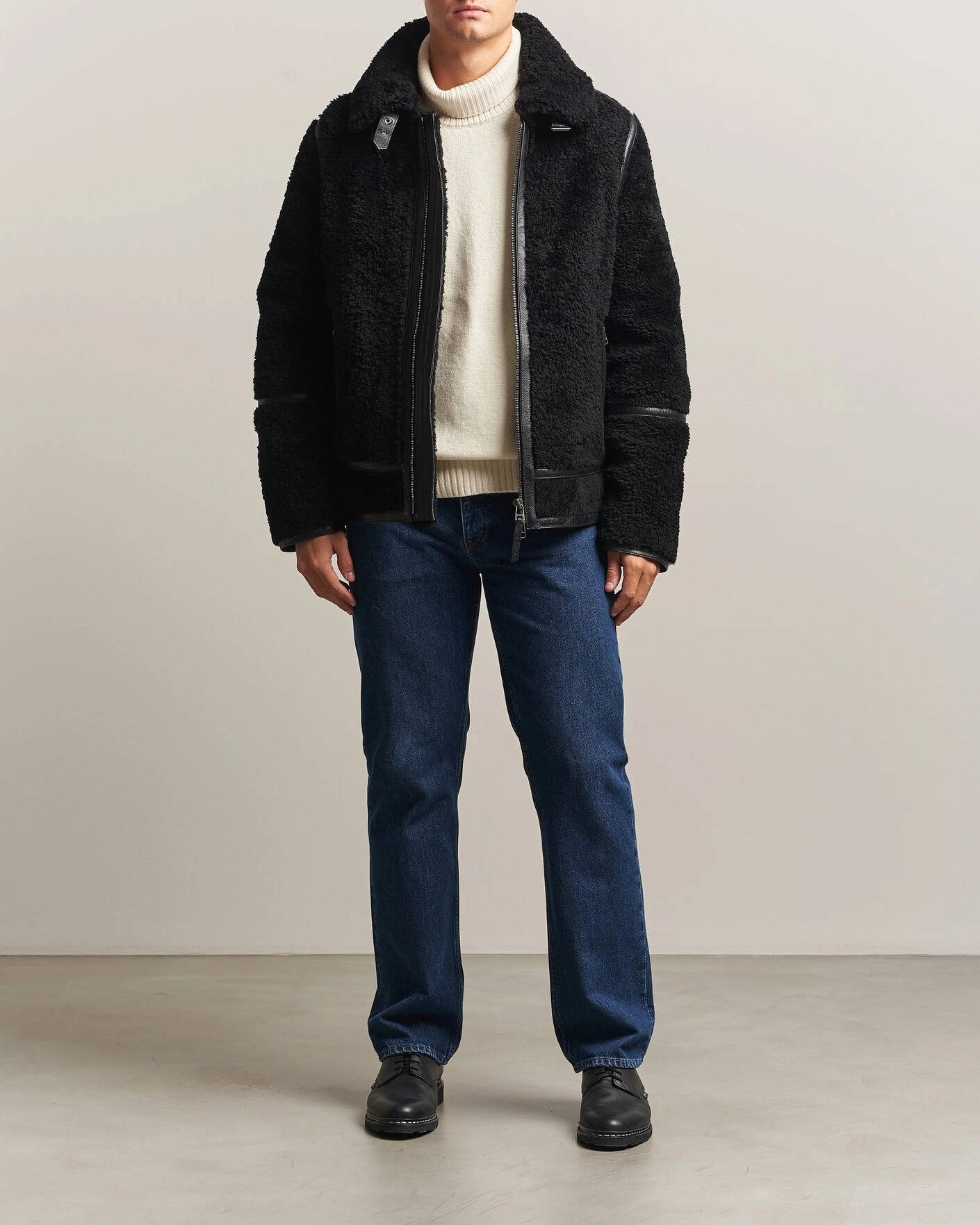 Herr | Jackor | Tiger of Sweden | Viggo Shearling Jacket Black