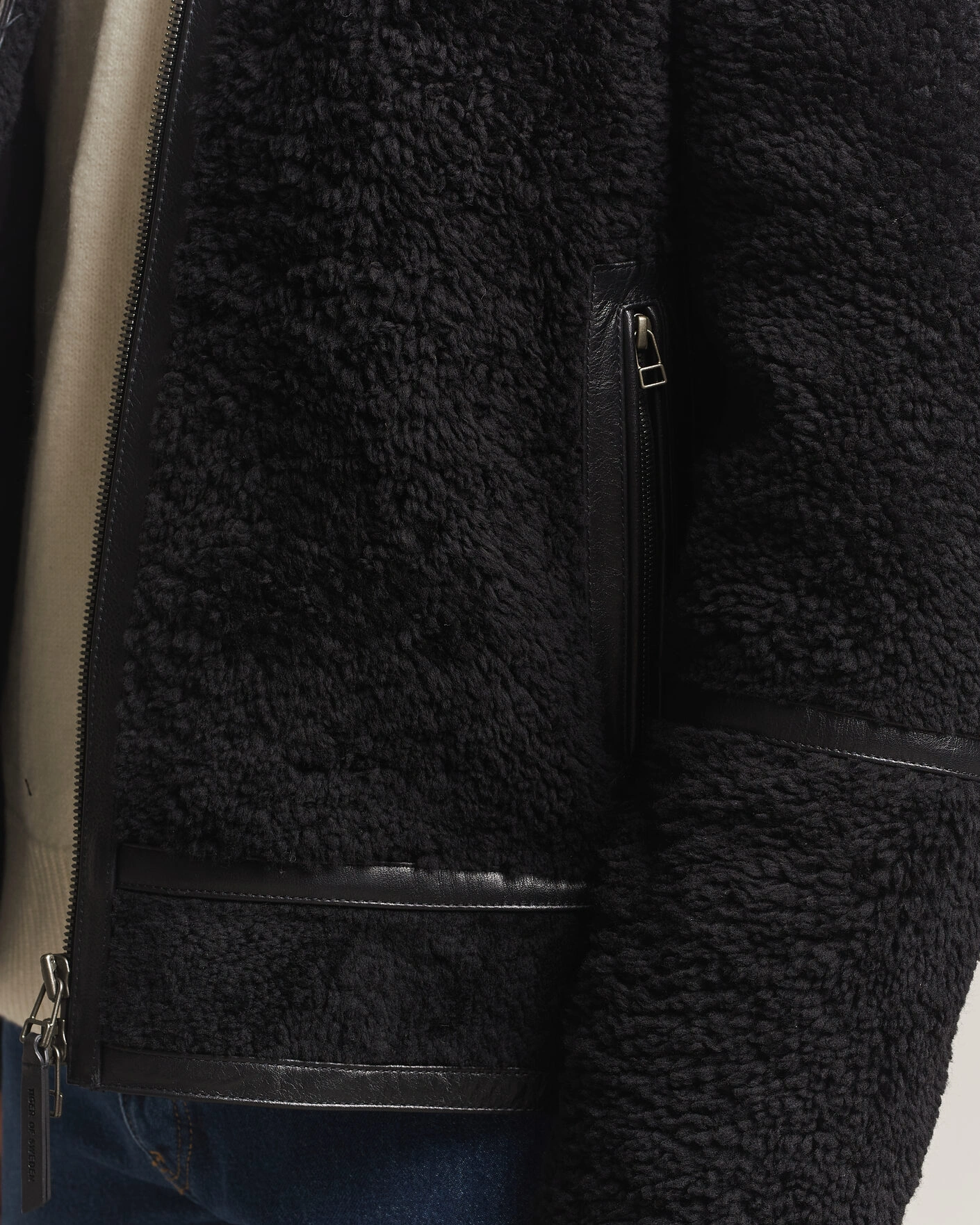 Herr | Jackor | Tiger of Sweden | Viggo Shearling Jacket Black