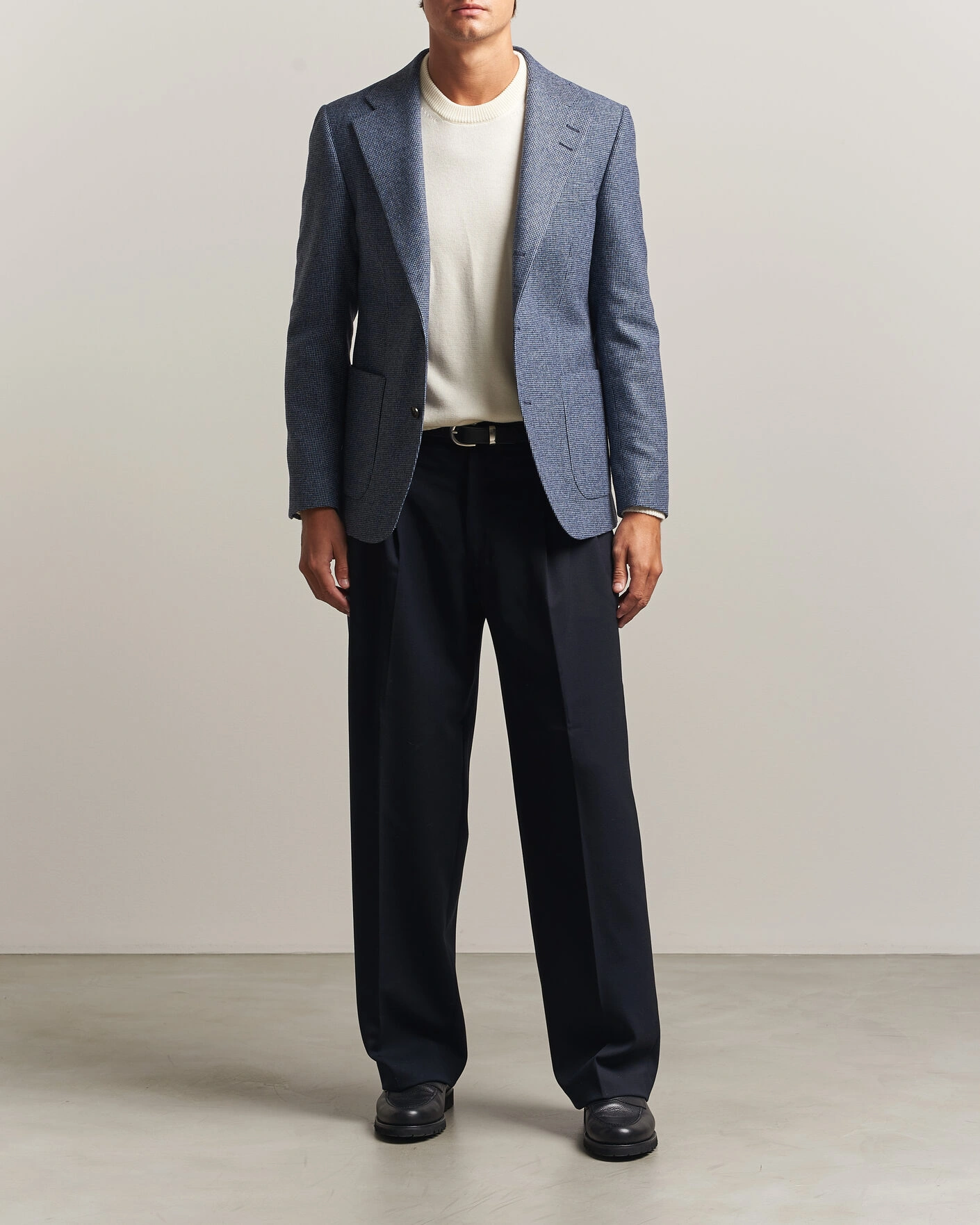 Herr | Kavajer | Tiger of Sweden | Easer Wool Pepita Blazer Iron Haze