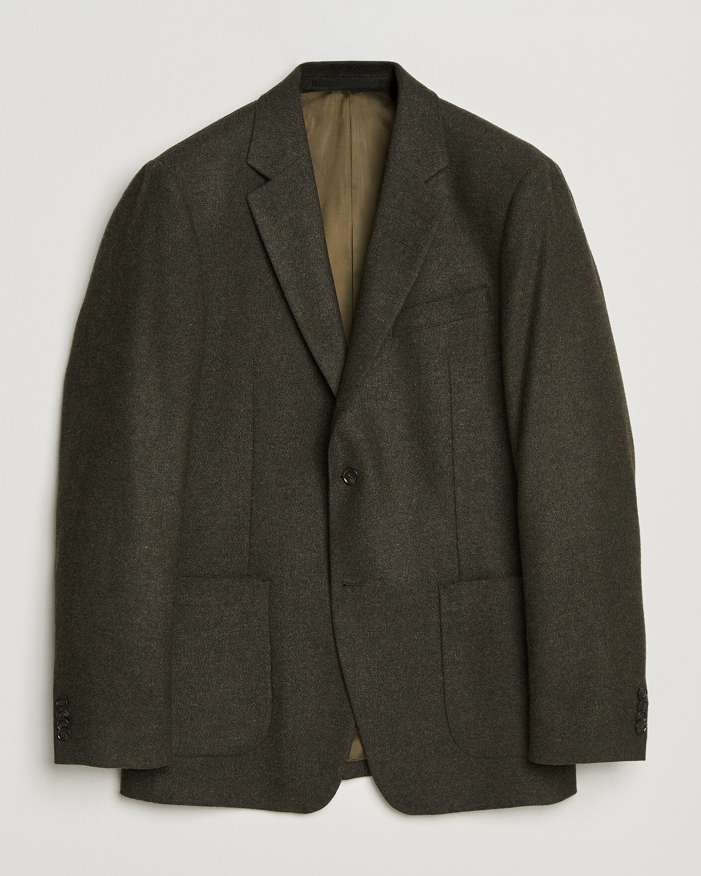 Herr | Kavajer | Tiger of Sweden | Justin Wool Flannel Suit Blazer Muted Canopy