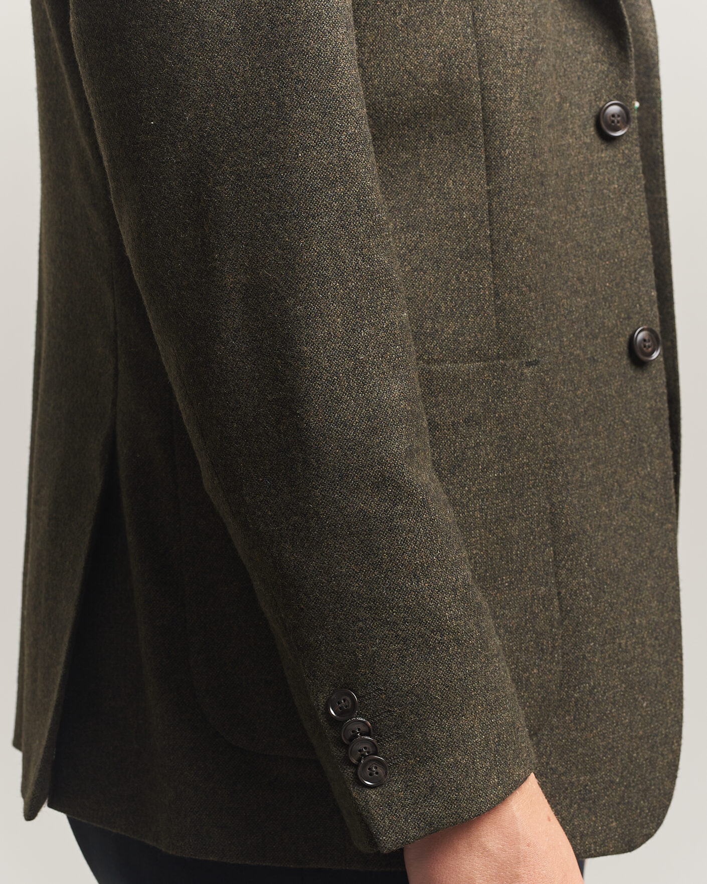 Herr | Kavajer | Tiger of Sweden | Justin Wool Flannel Suit Blazer Muted Canopy