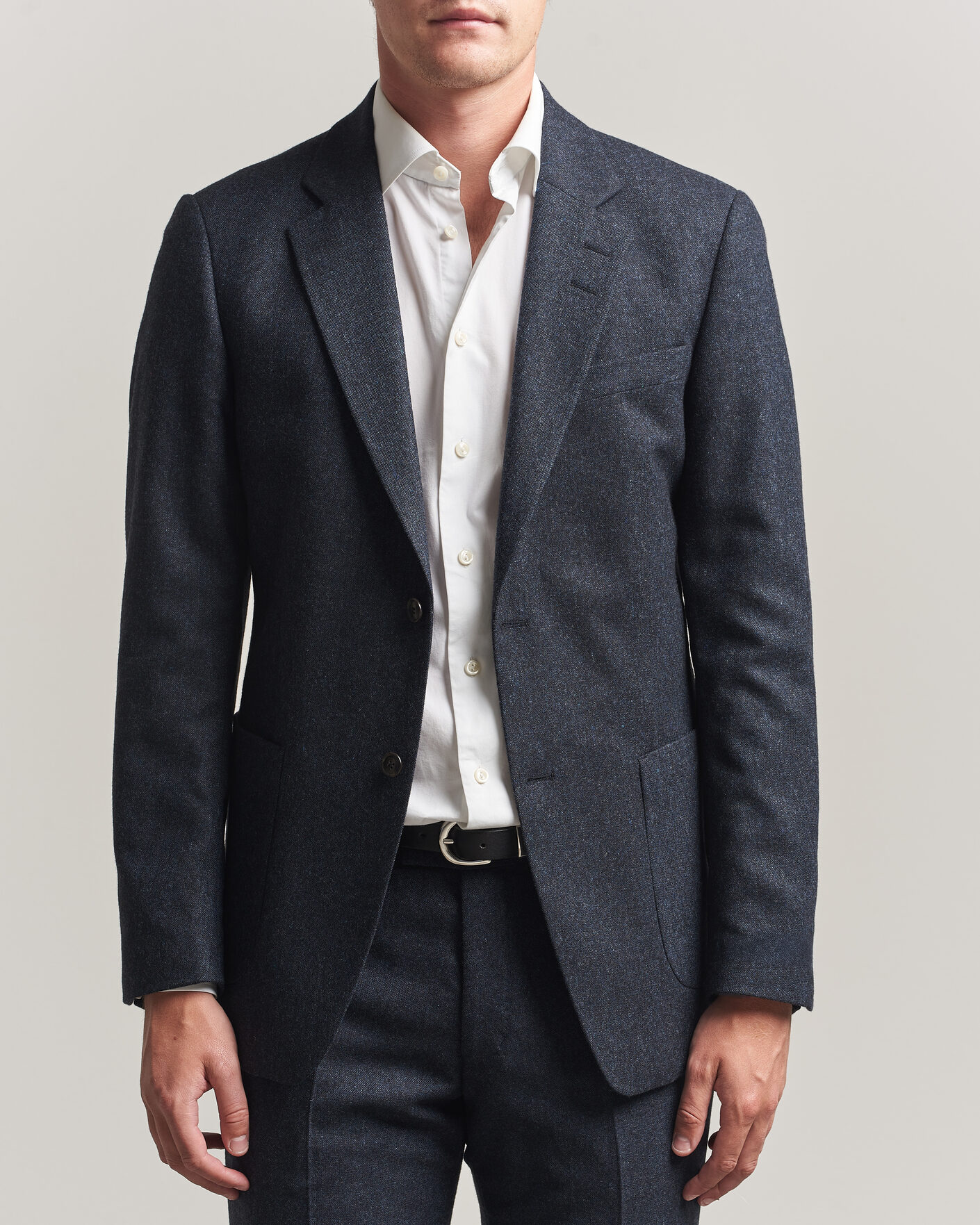 Herr | Kavajer | Tiger of Sweden | Justin Wool Flannel Suit Blazer Midnight Blue