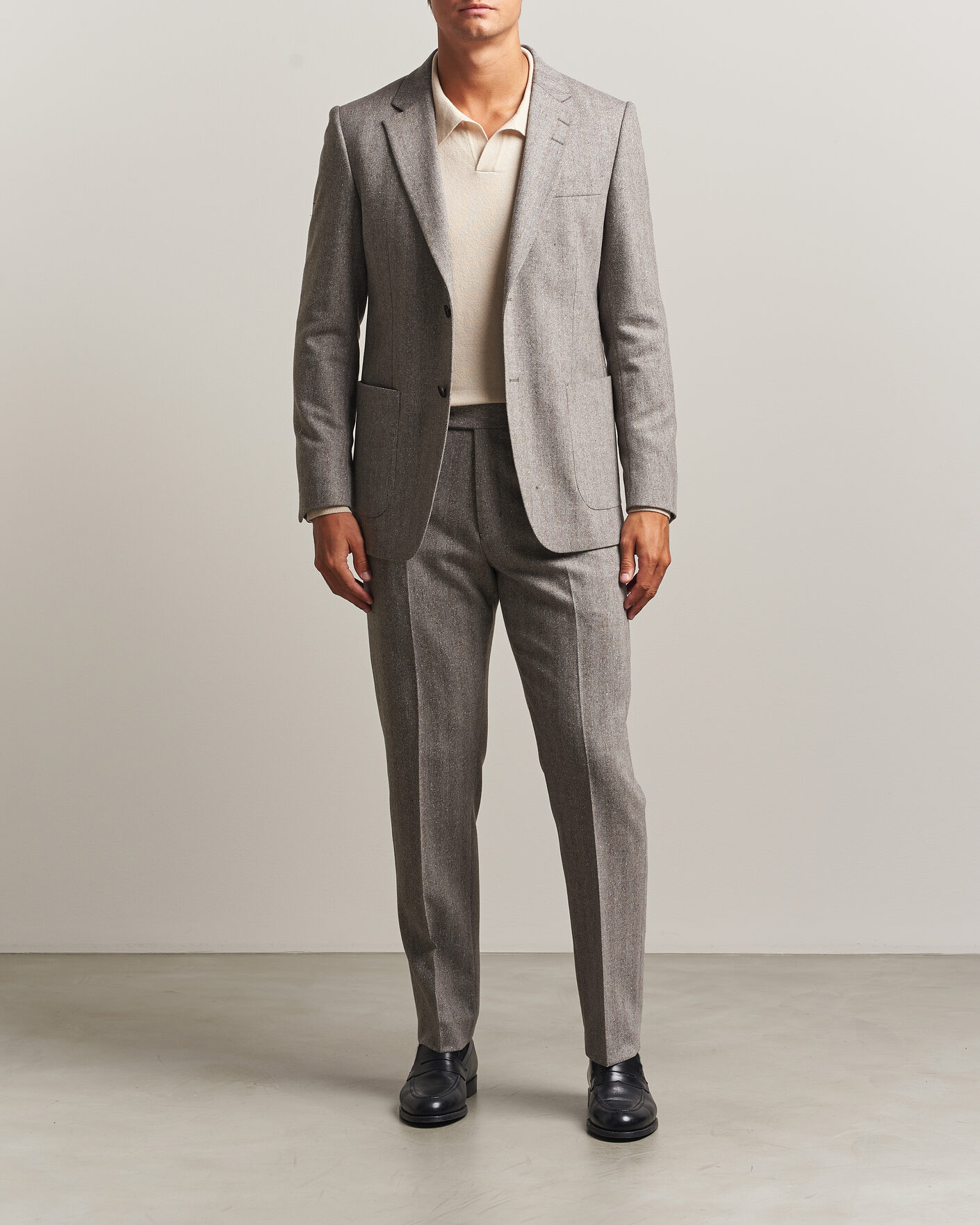 Herr | Kavajer | Tiger of Sweden | Justin Wool Donegal Suit Blazer Dark Stone