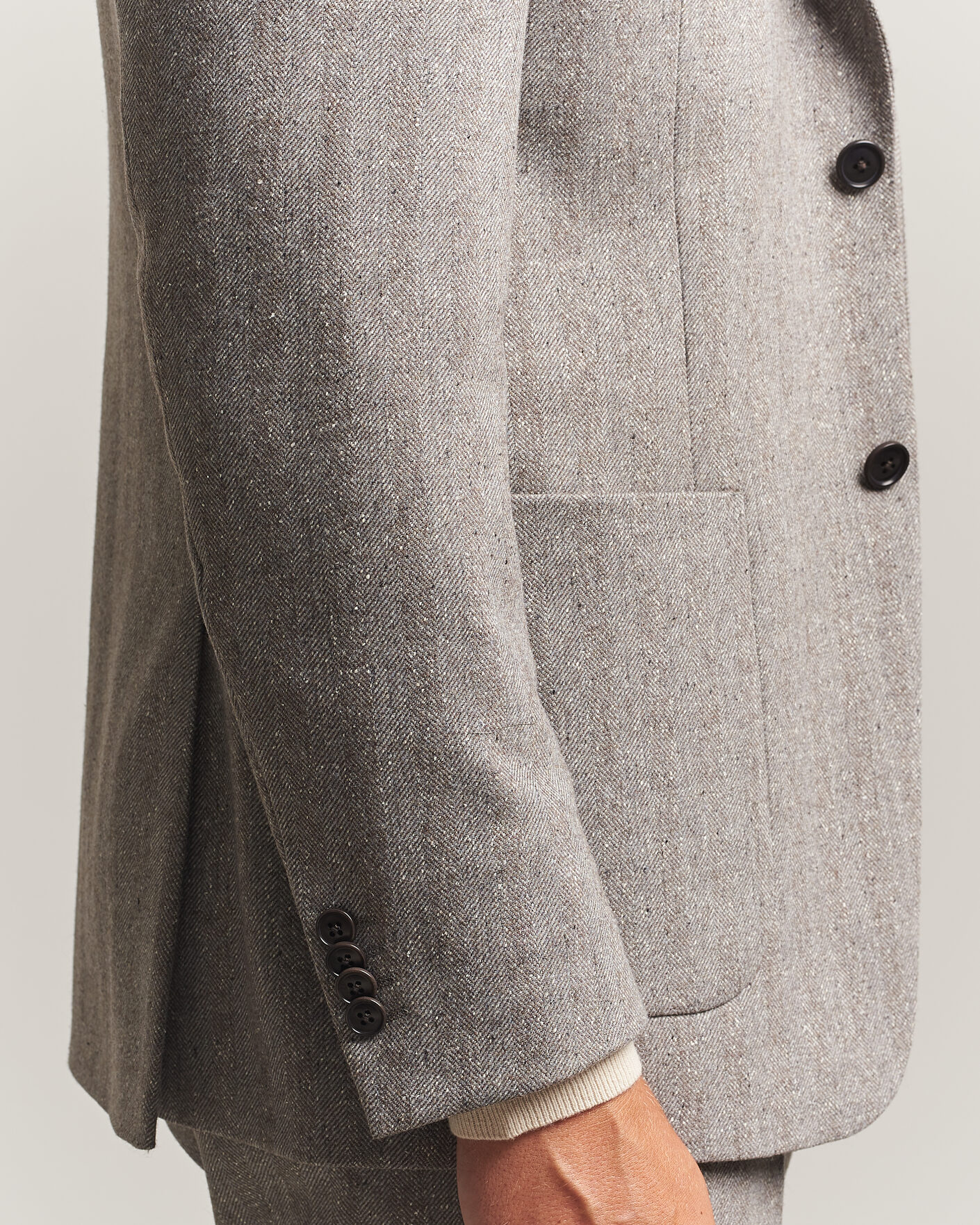 Herr | Kavajer | Tiger of Sweden | Justin Wool Donegal Suit Blazer Dark Stone