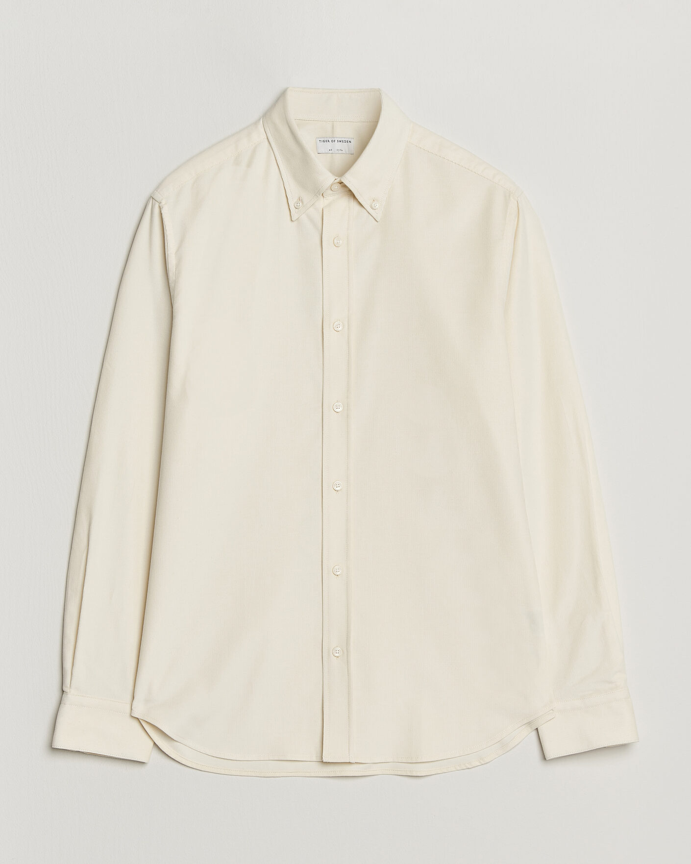 Herr | Skjortor | Tiger of Sweden | Bjorn Corduroy Shirt Cream White