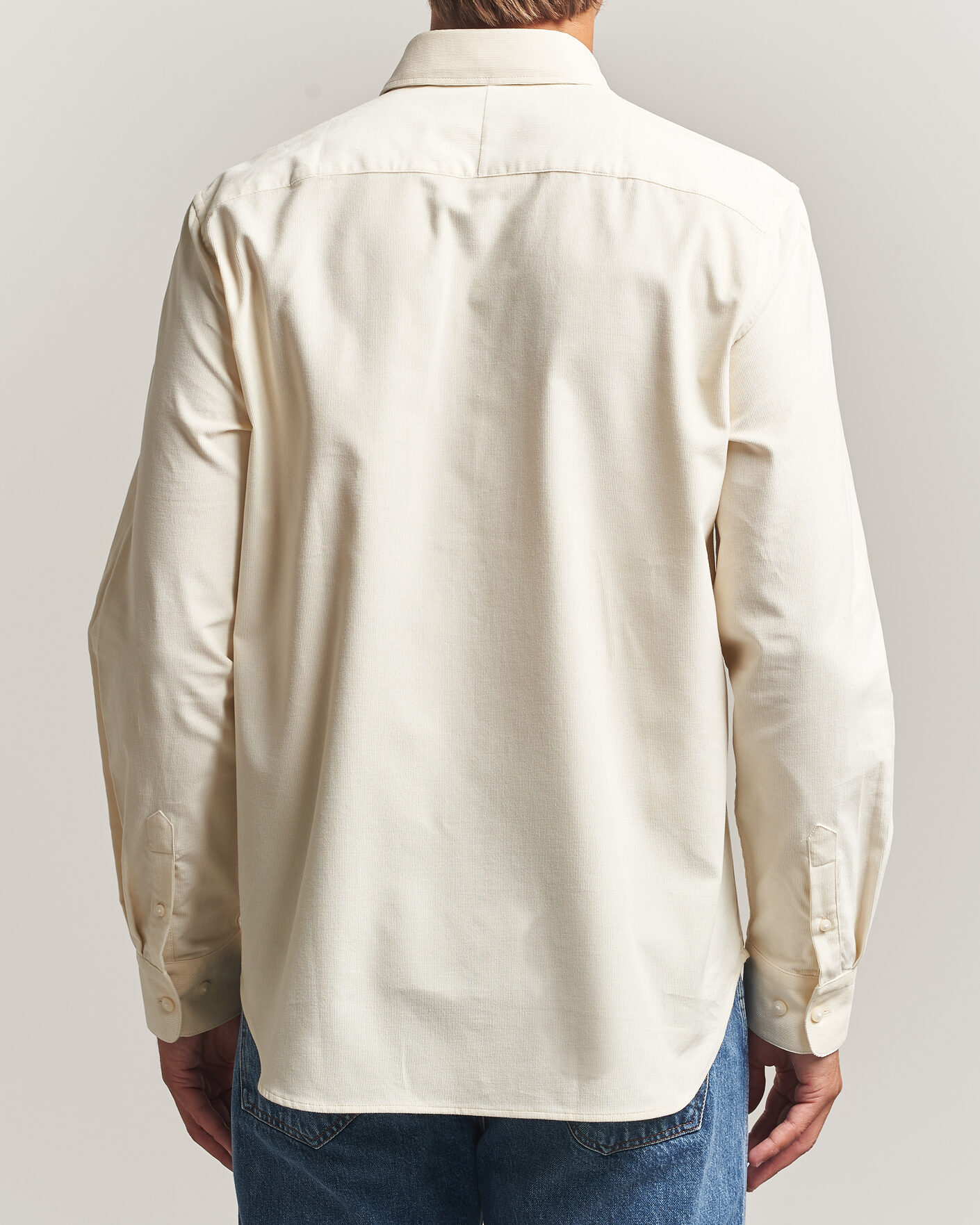 Herr | Skjortor | Tiger of Sweden | Bjorn Corduroy Shirt Cream White