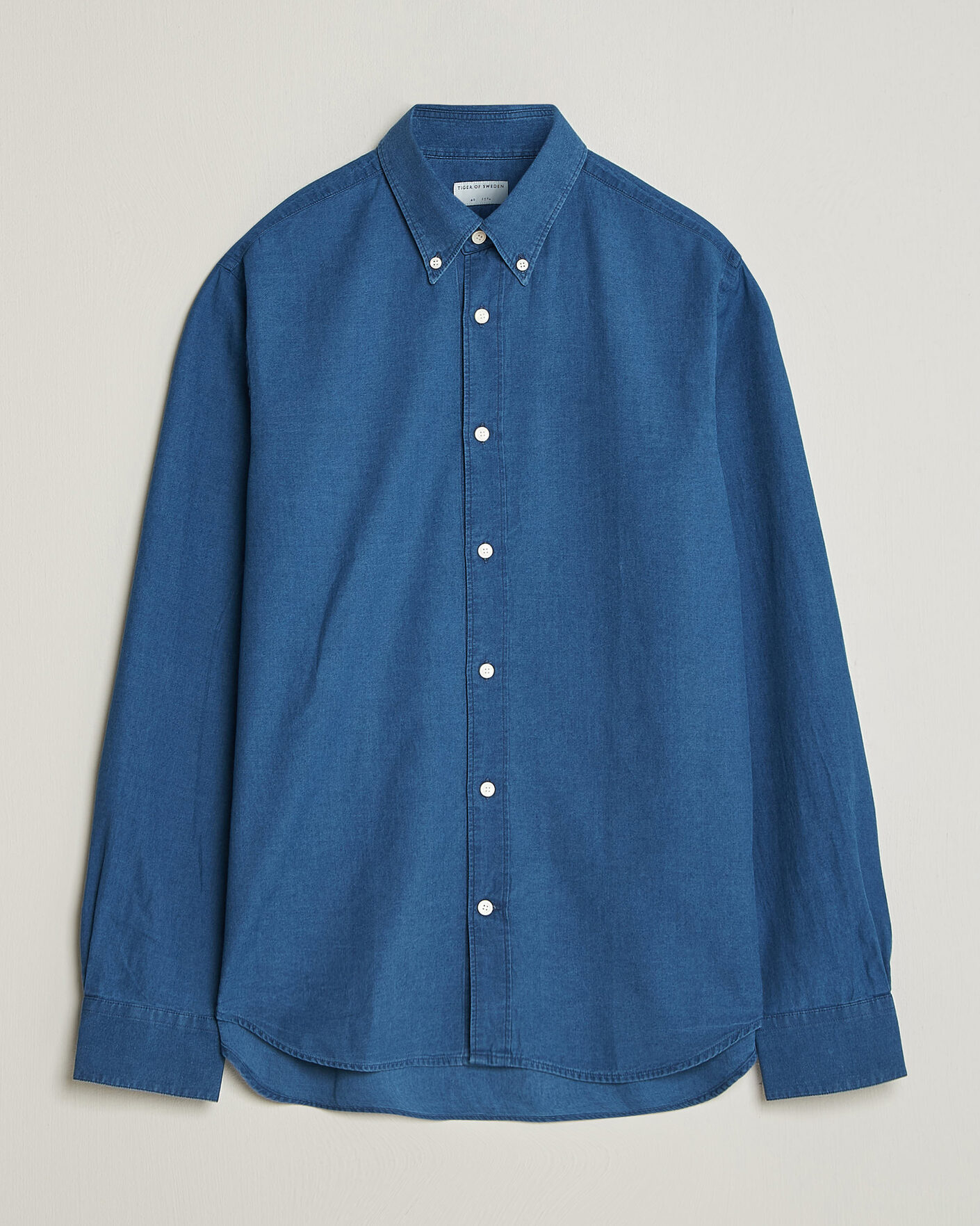 Herr | Skjortor | Tiger of Sweden | Bjorn Denim Shirt Blue