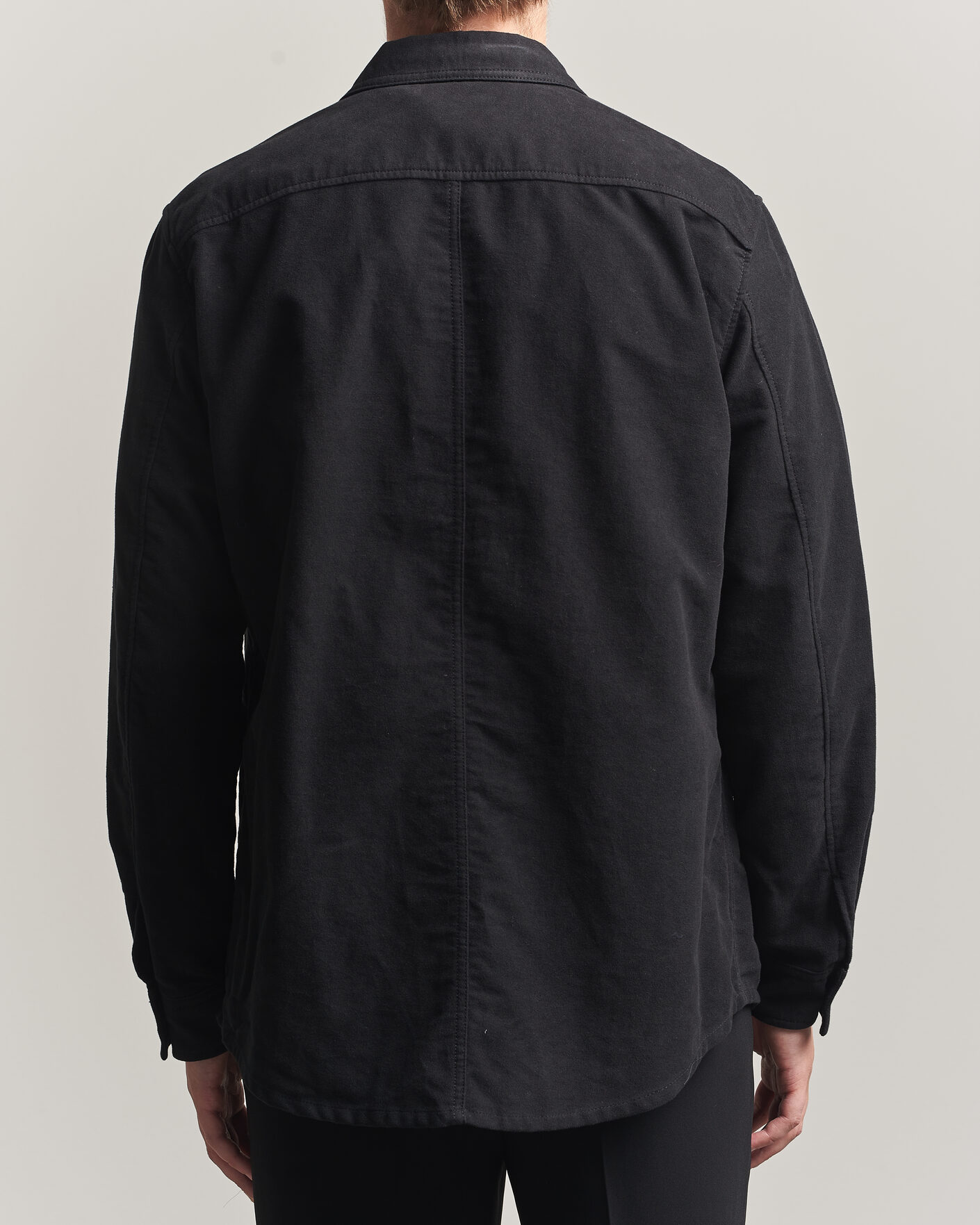 Herr | Skjortor | Tiger of Sweden | Bishop Cotton Overshirt Black