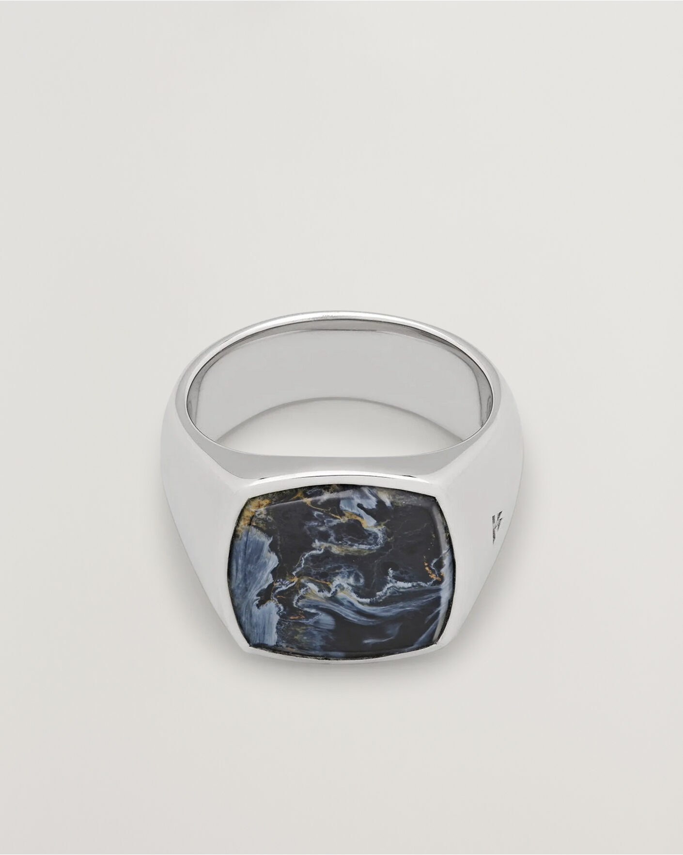 Herr | Smycken | Tom Wood | Cushion Pietersite Ring Silver