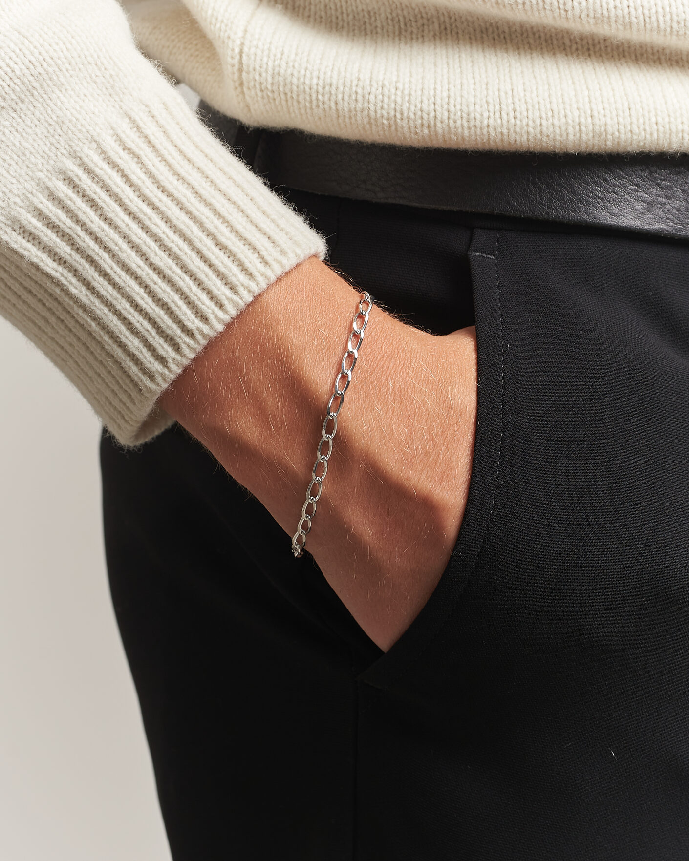 Herr | Smycken | Tom Wood | Arlo Medium Bracelet Silver